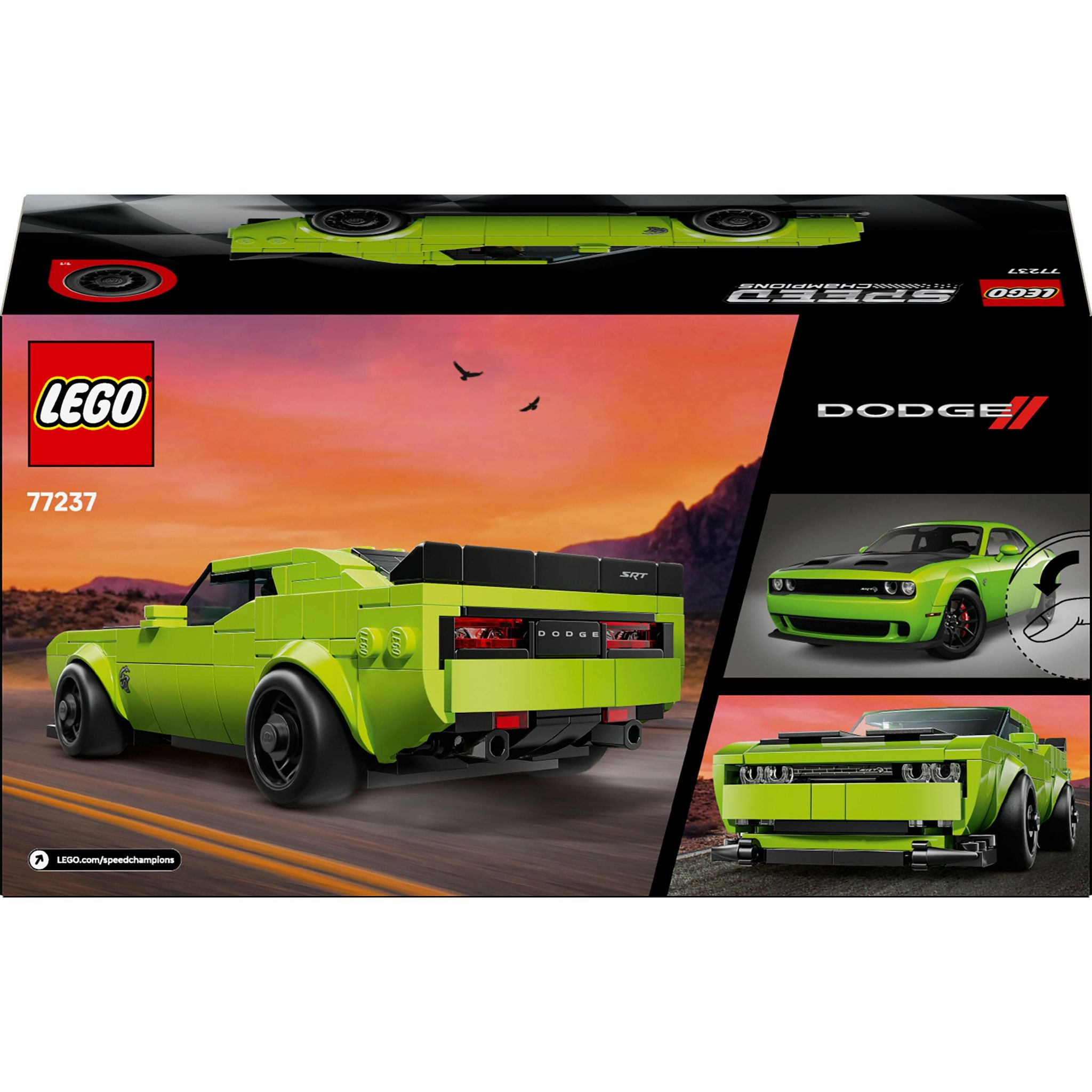 Voir la diapositive 8 : LEGO Speed Champions 77237 - Voiture de Sport Dodge Challenger SRT Hellcat