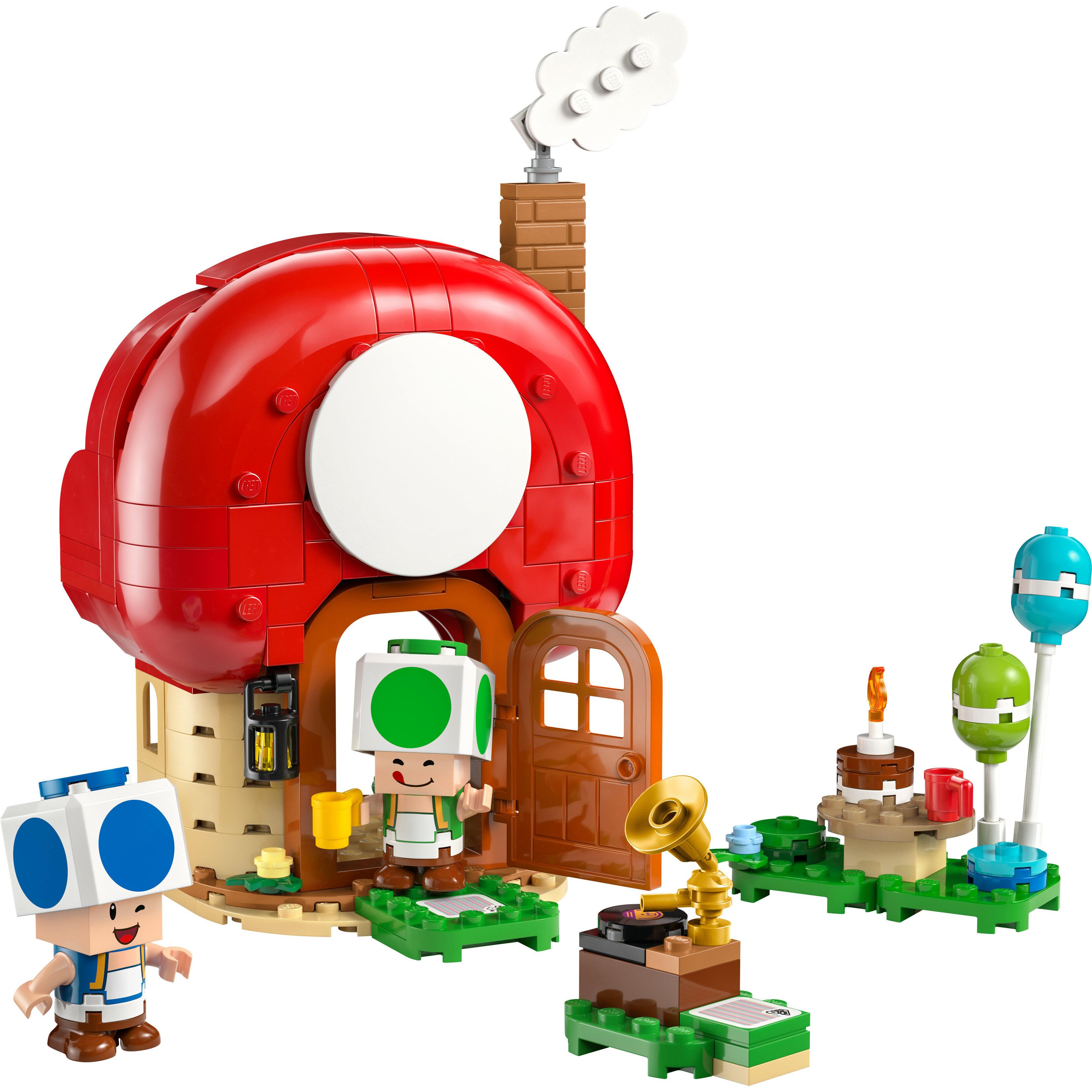 Voir la diapositive 2 : LEGO Super Mario 72041 Fête chez les Toads - Jeu de Construction pour Garçon dès 7 ans