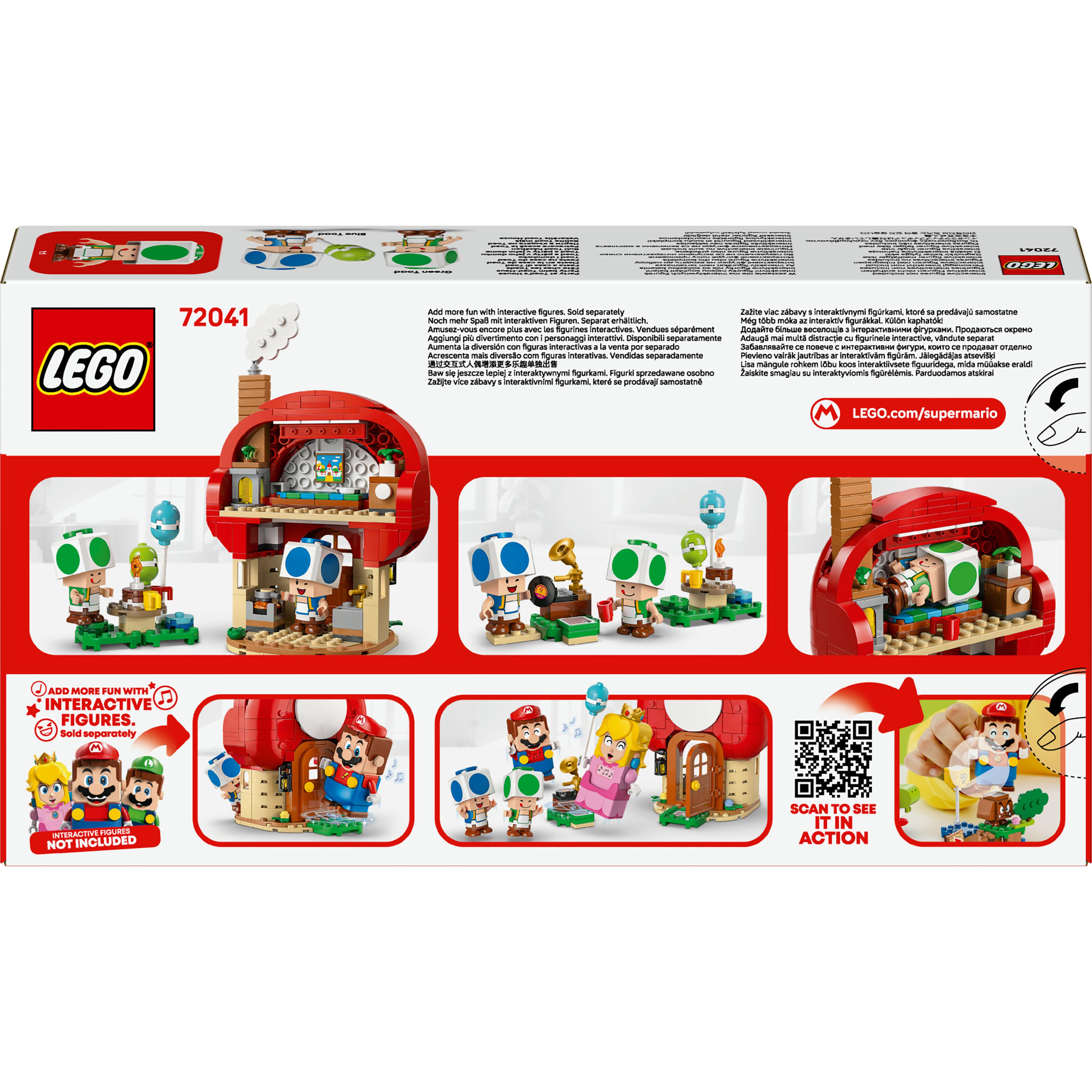 Voir la diapositive 3 : LEGO Super Mario 72041 Fête chez les Toads - Jeu de Construction pour Garçon dès 7 ans