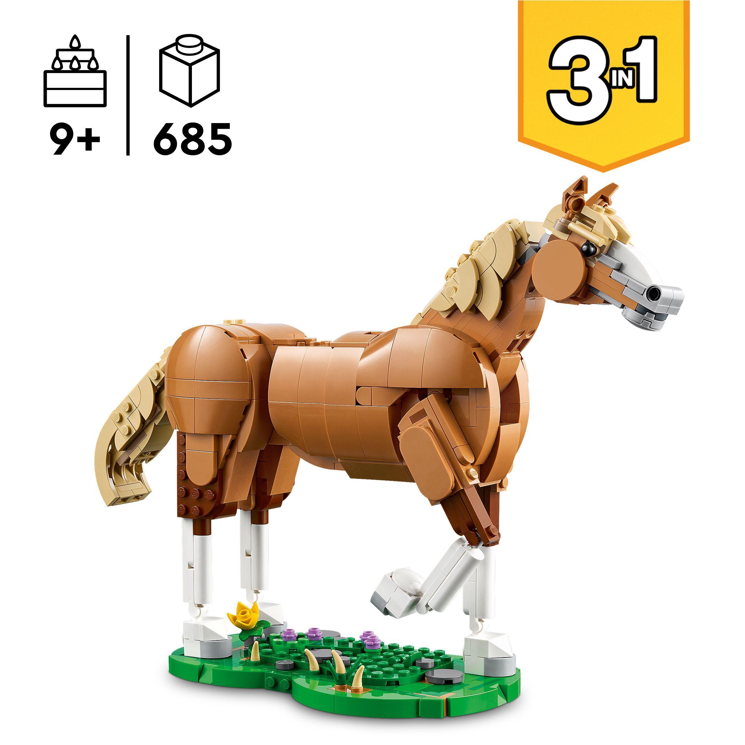 Voir la diapositive 3 : LEGO Creator 3-en-1 31166 Le Beau Cheval - Jeu de Construction dès 9 ans