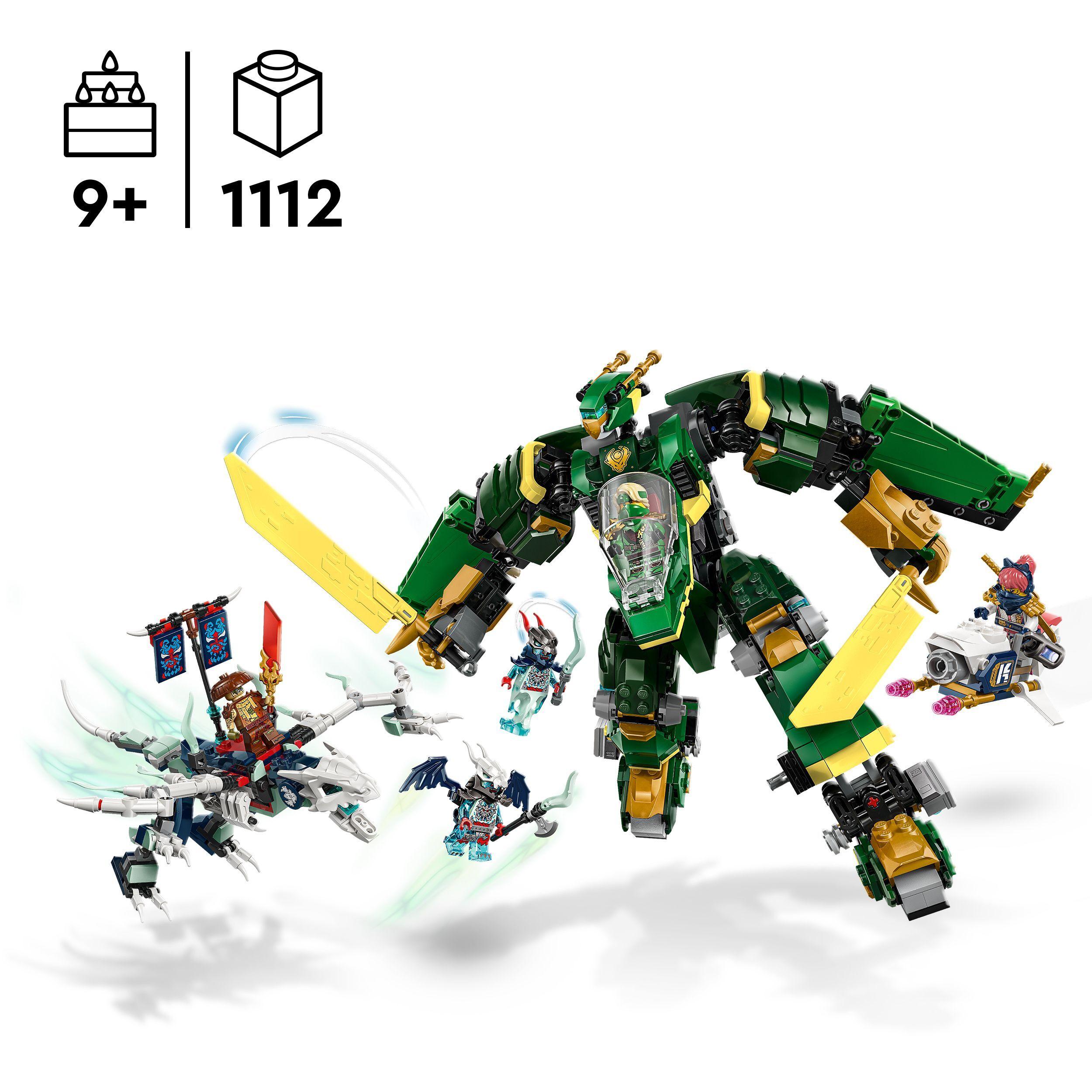 Voir la diapositive 3 : LEGO NINJAGO 71845 L’Avion-Robot de Lloyd - Jeu de Construction Garçon ou Fille dès 9 ans
