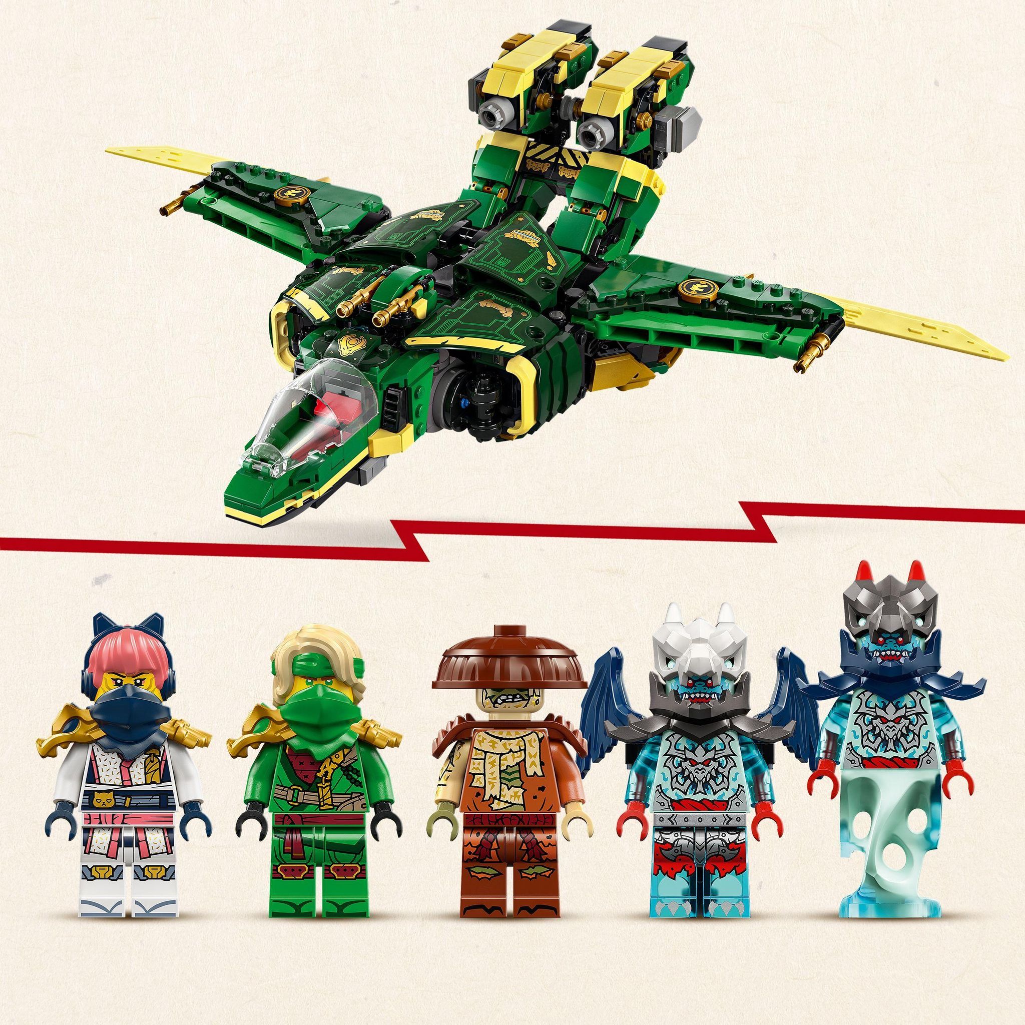 Voir la diapositive 5 : LEGO Ninjago 71845 - L avion Robot de Lloyd