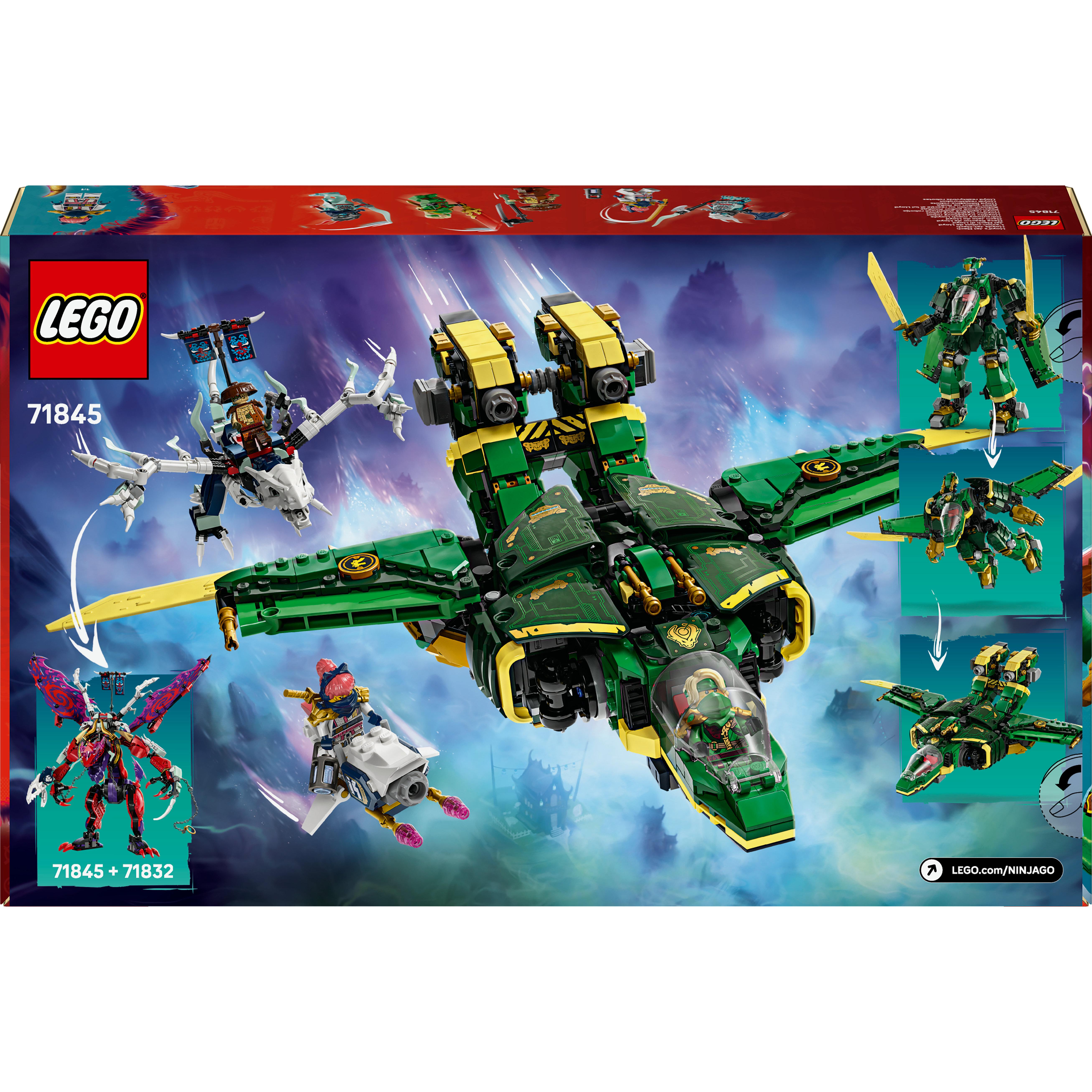 Voir la diapositive 8 : LEGO NINJAGO 71845 L’Avion-Robot de Lloyd - Jeu de Construction Garçon ou Fille dès 9 ans