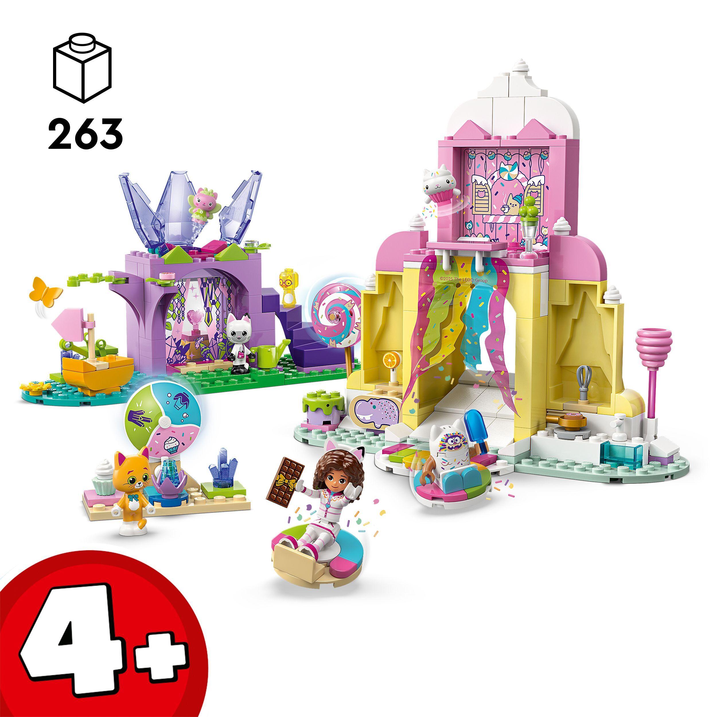 Voir la diapositive 3 : LEGO Gabby et la Maison Magique 11205 La Montagne de Friandises et le Jardin de Fée Minette