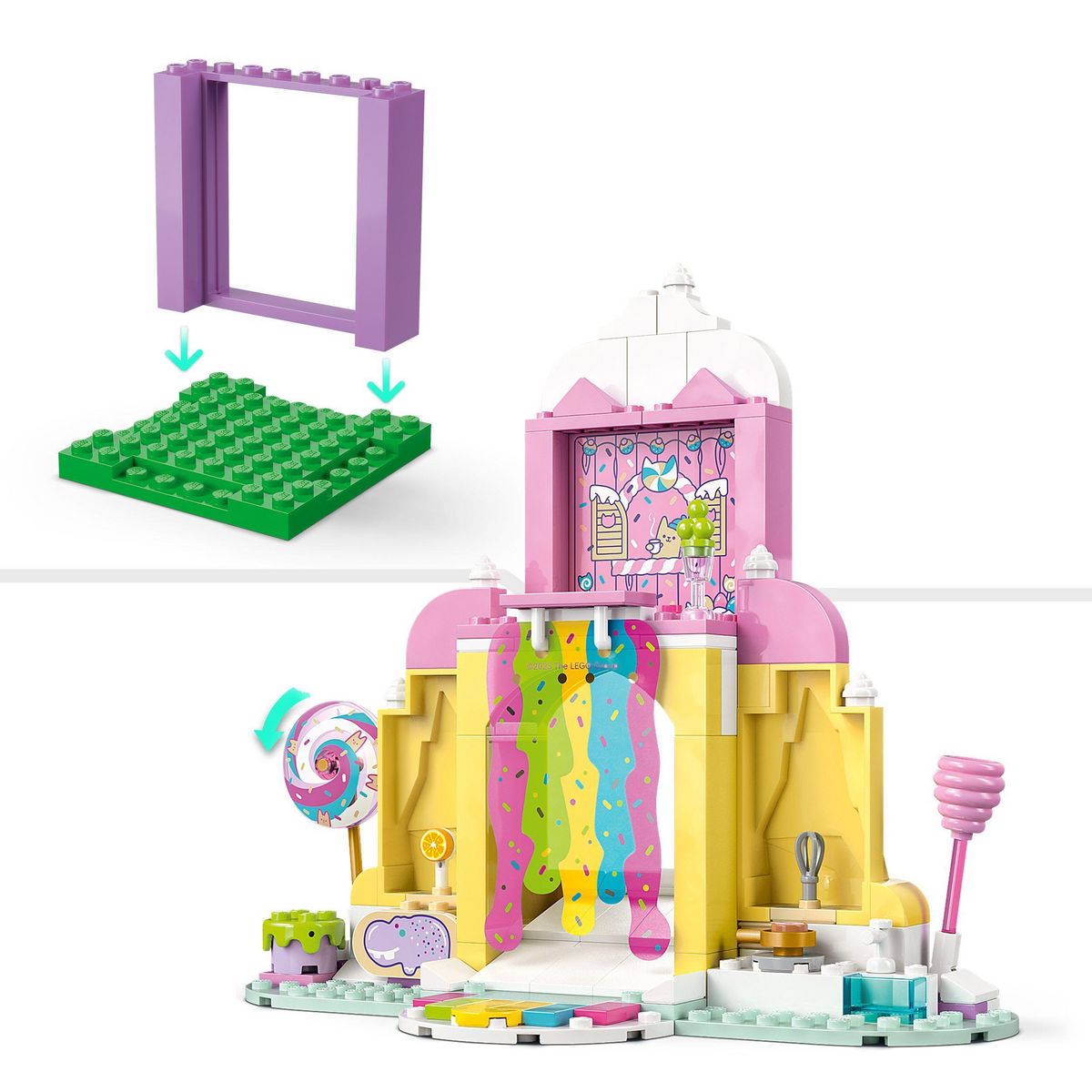 LEGO Gabby et la Maison Magique 11205 - La Montagne de Friandises et le Jardin de Fée Minette