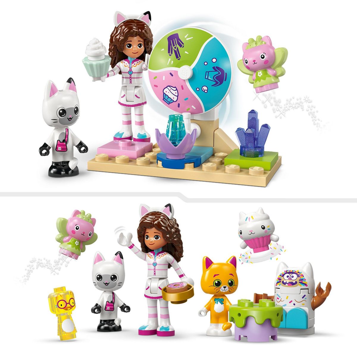 LEGO Gabby et la Maison Magique 11205 - La Montagne de Friandises et le Jardin de Fée Minette