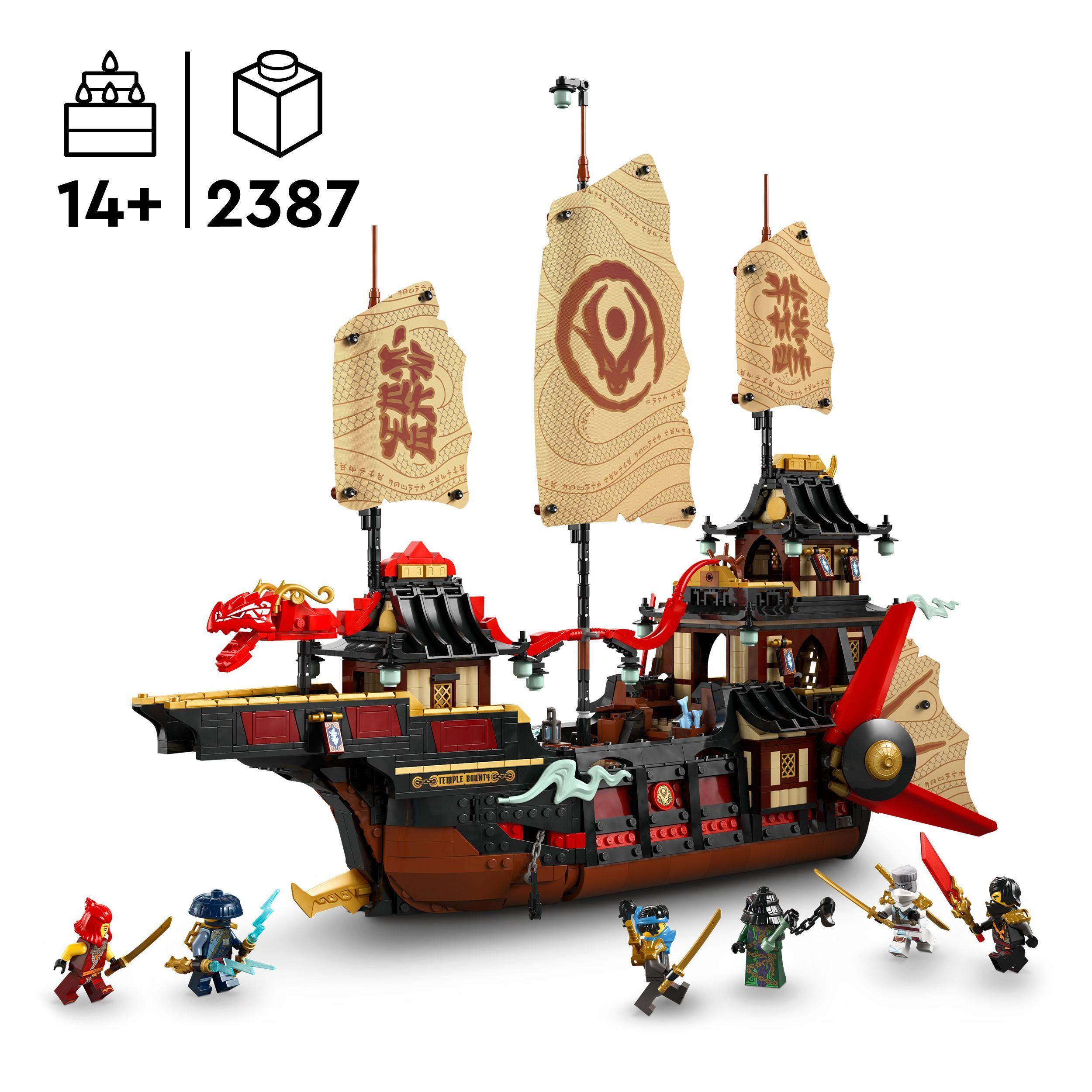 Voir la diapositive 3 : LEGO NINJAGO 71848 Le Temple Bounty - Jeu de Construction Garçon ou Fille dès 14 ans - Nya