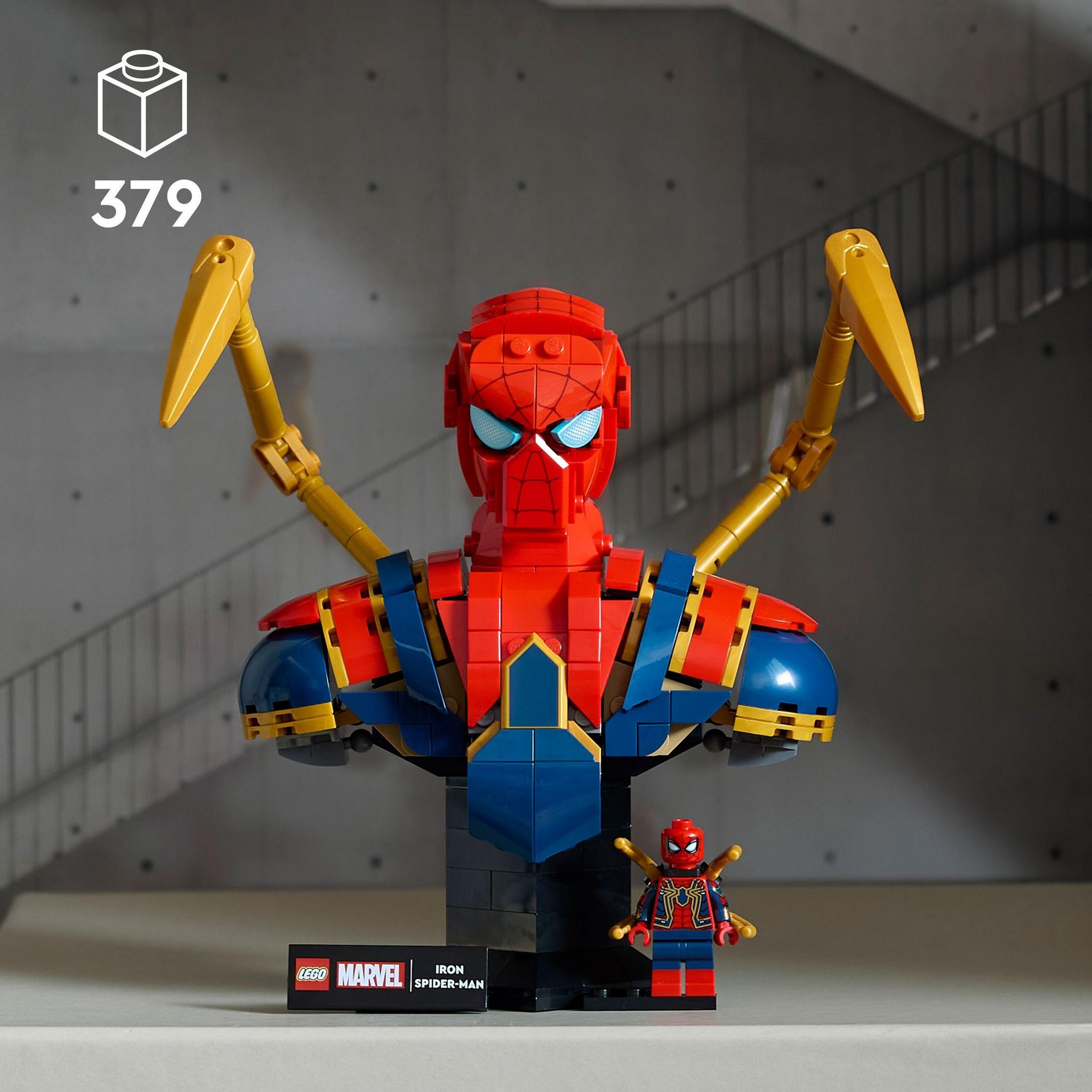 Voir la diapositive 3 : LEGO Marvel 76326 Buste d’Iron Spider-Man - Set de Construction Collector pour Adulte