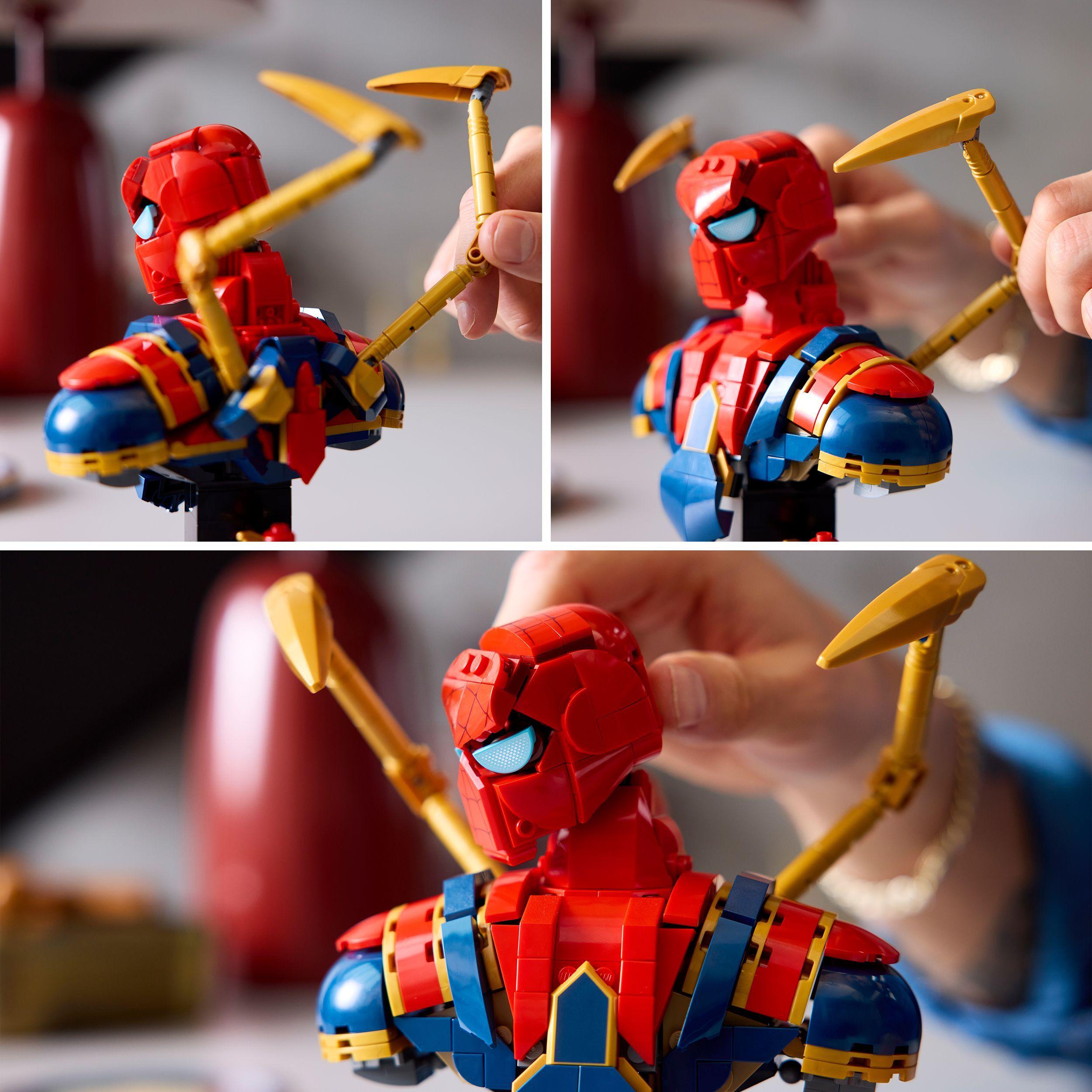 Voir la diapositive 5 : LEGO Marvel 76326 Buste d’Iron Spider-Man - Set de Construction Collector pour Adulte