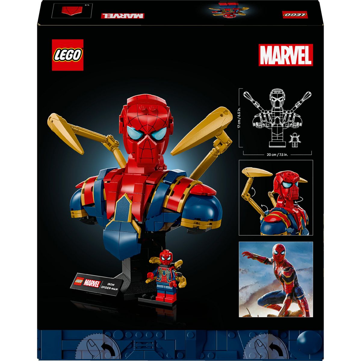 LEGO Marvel 76326 - Buste d'Iron Spider Man