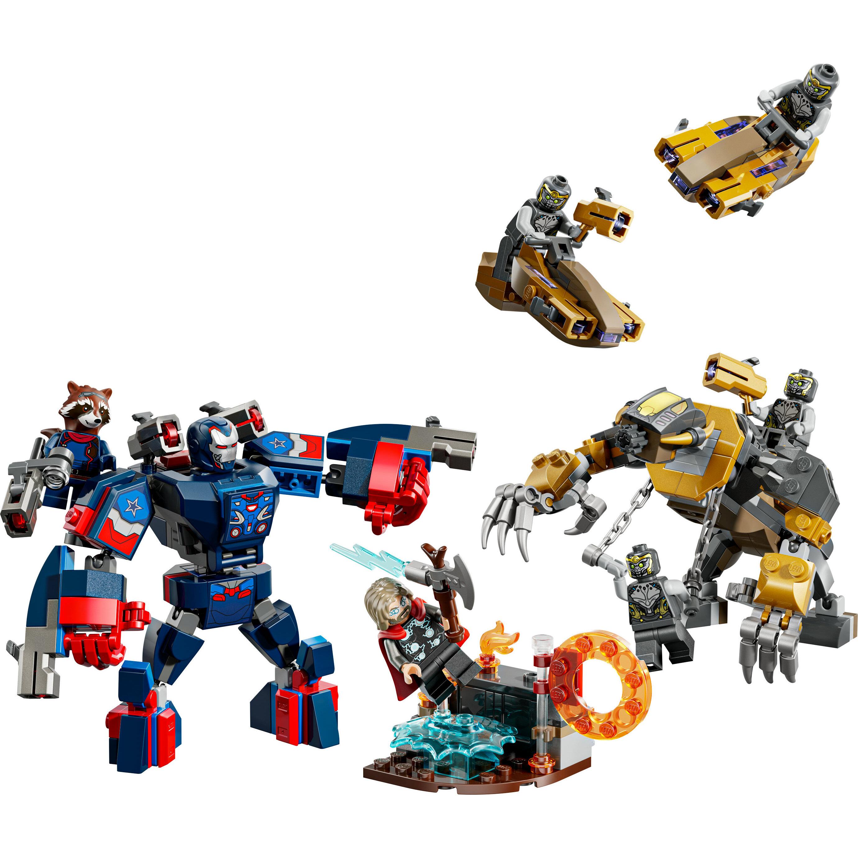 Voir la diapositive 2 : LEGO Marvel 76322 Avengers : Endgame Thor Contre Chitauri - Jeu Garçon ou Fille 8 ans