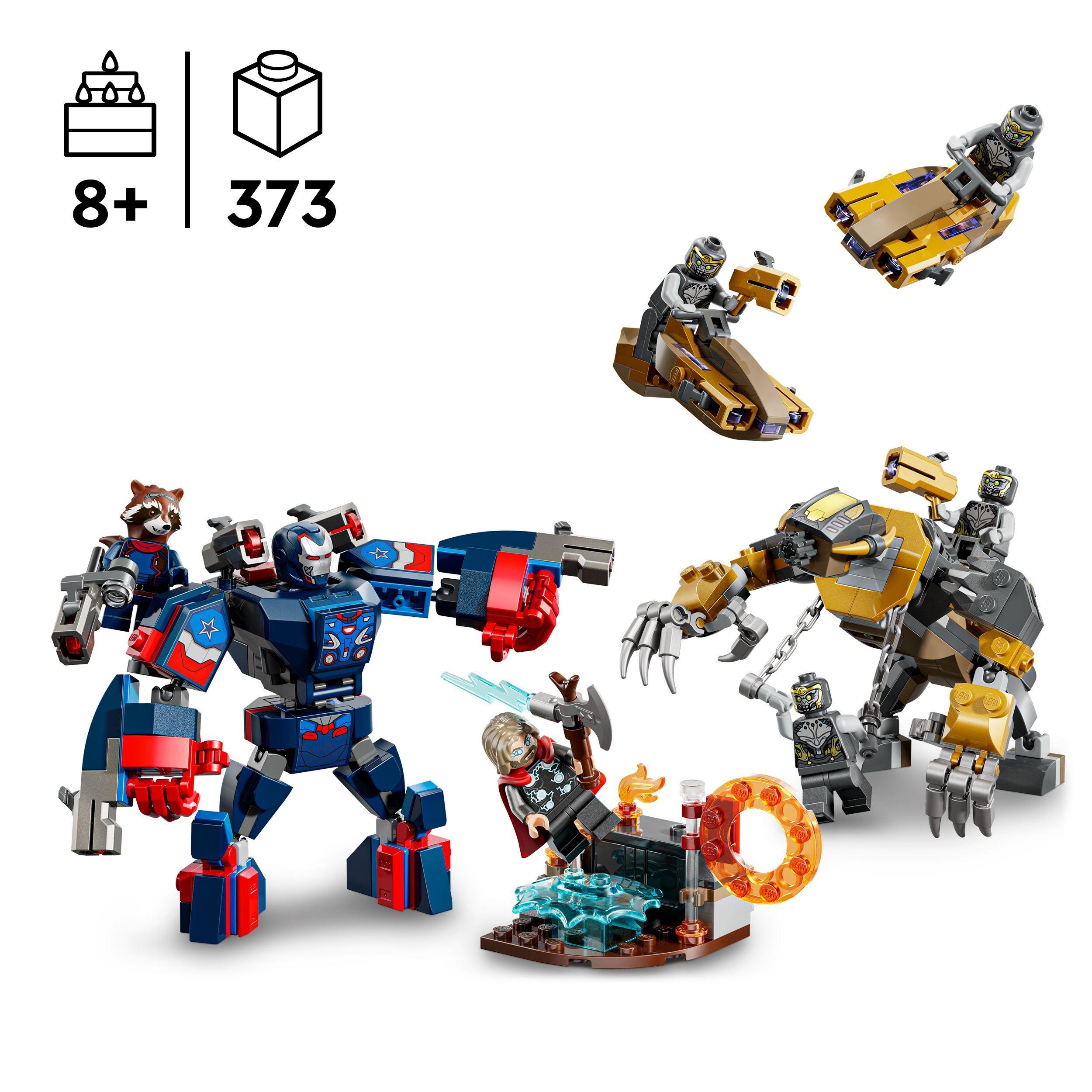 Voir la diapositive 3 : LEGO Marvel 76322 Avengers : Endgame Thor Contre Chitauri - Jeu Garçon ou Fille 8 ans