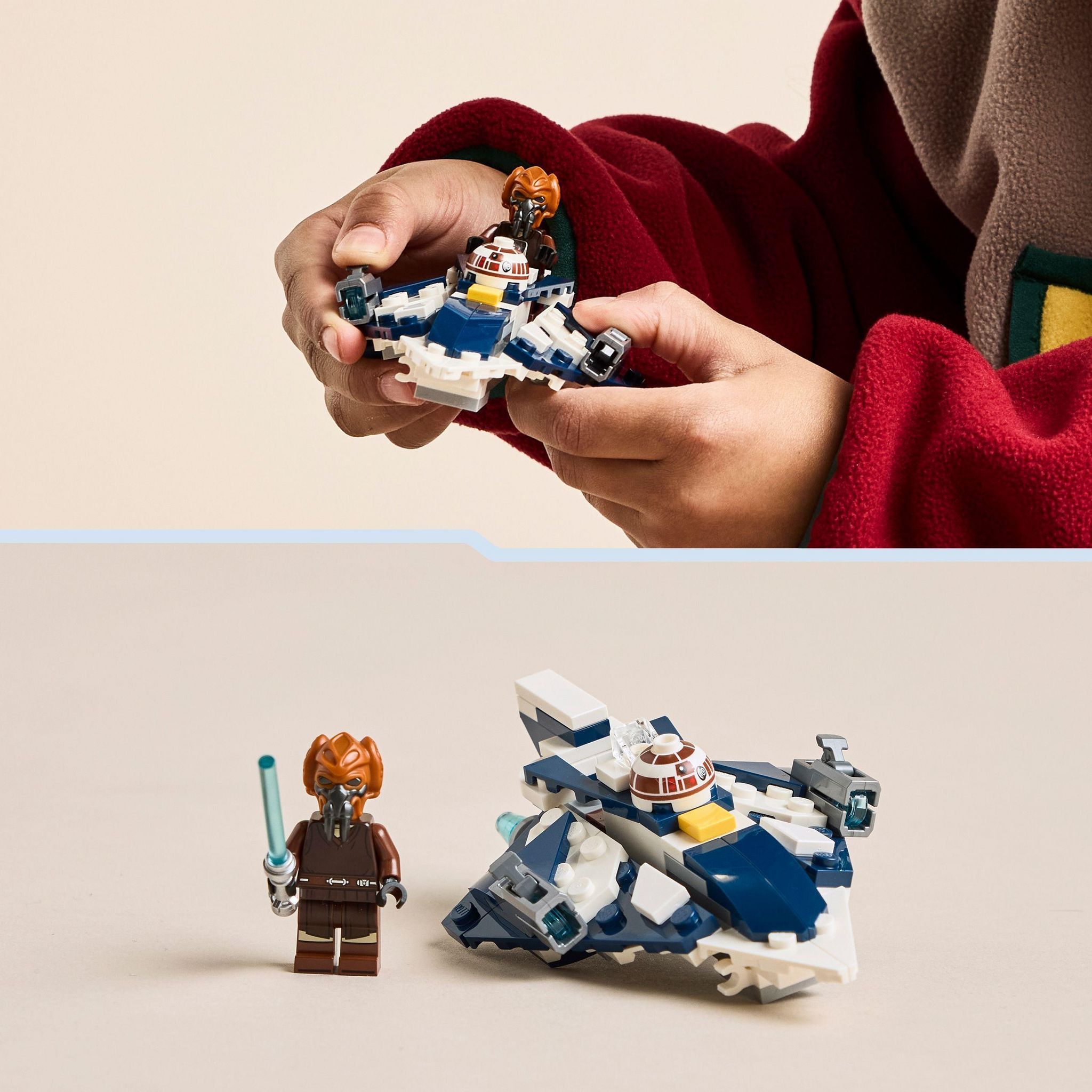 Voir la diapositive 6 : LEGO Star Wars 75400 - MicroFighter Chasseur Jedi de Plo Koon