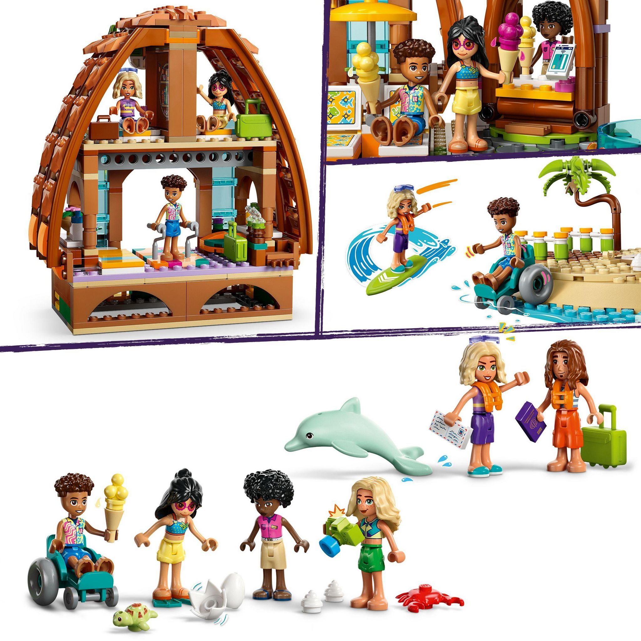 Voir la diapositive 5 : LEGO Friends 42673 - Vacances a l'Hotel de la Plage
