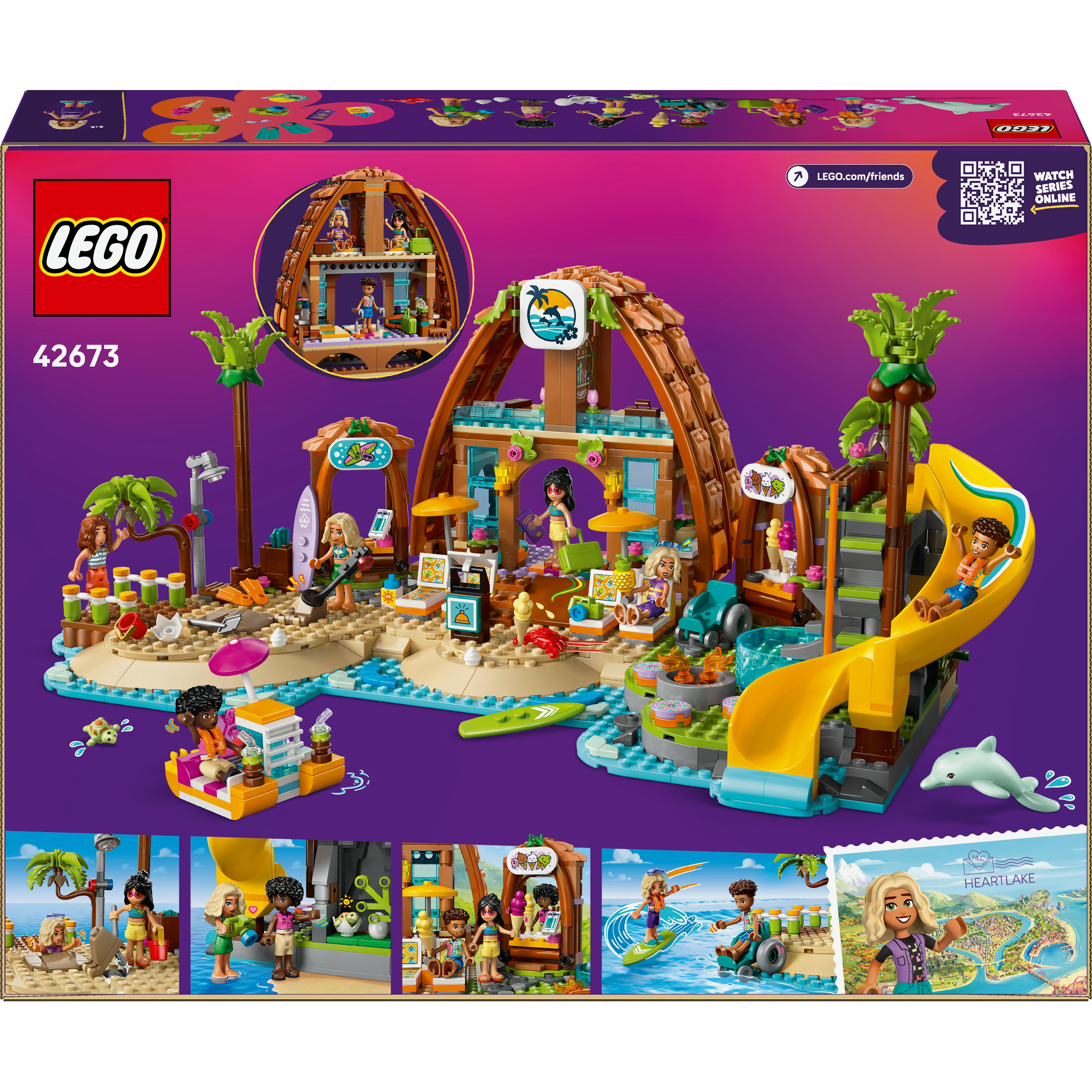 Voir la diapositive 8 : LEGO Friends 42673 Vacances à l’Hôtel de la Plage - Jouet pour Fille ou Garçon dès 8 ans
