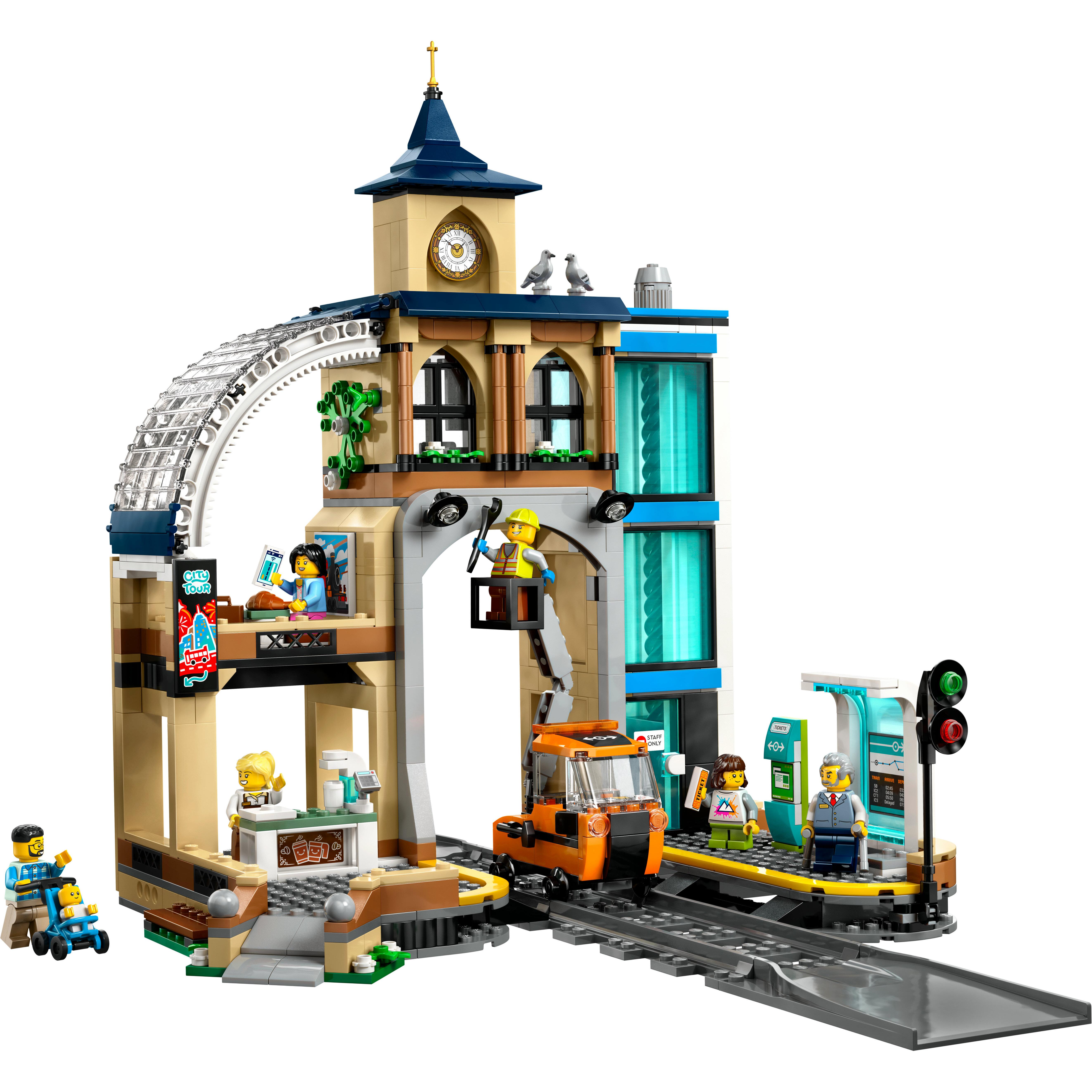 Voir la diapositive 2 : LEGO City 60469 La Gare Centrale - Jeu de Construction pour Garçon ou Fille dès 7 ans