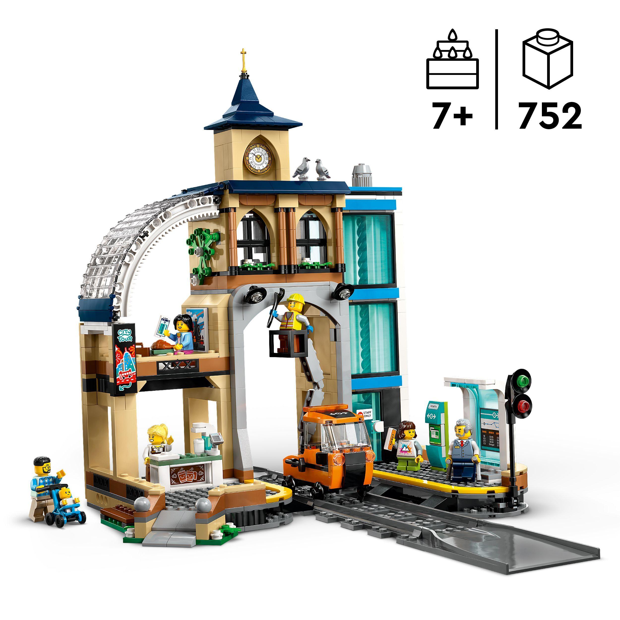 Voir la diapositive 3 : LEGO City 60469 La Gare Centrale - Jeu de Construction pour Garçon ou Fille dès 7 ans