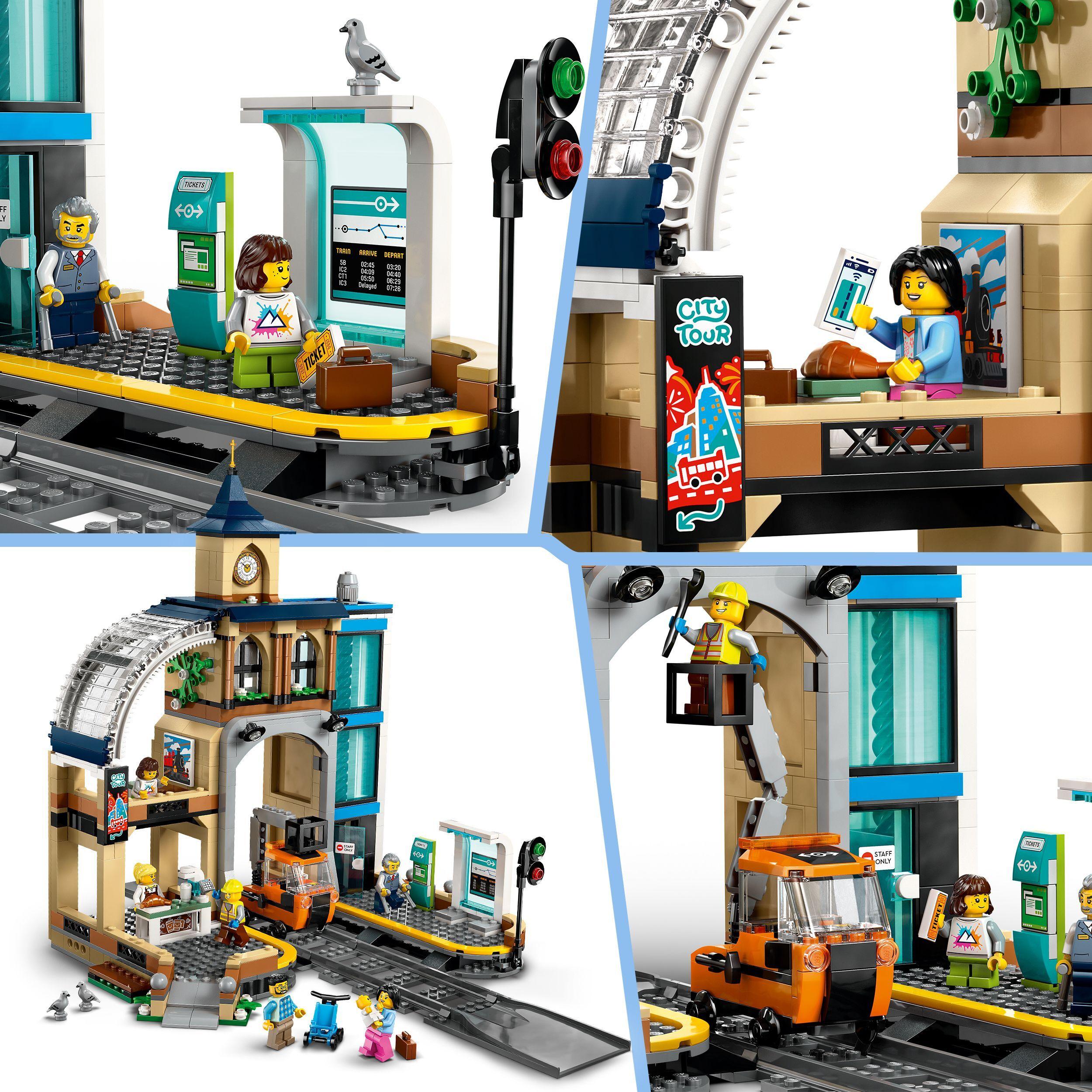 Voir la diapositive 4 : LEGO City 60469 La Gare Centrale - Jeu de Construction pour Garçon ou Fille dès 7 ans
