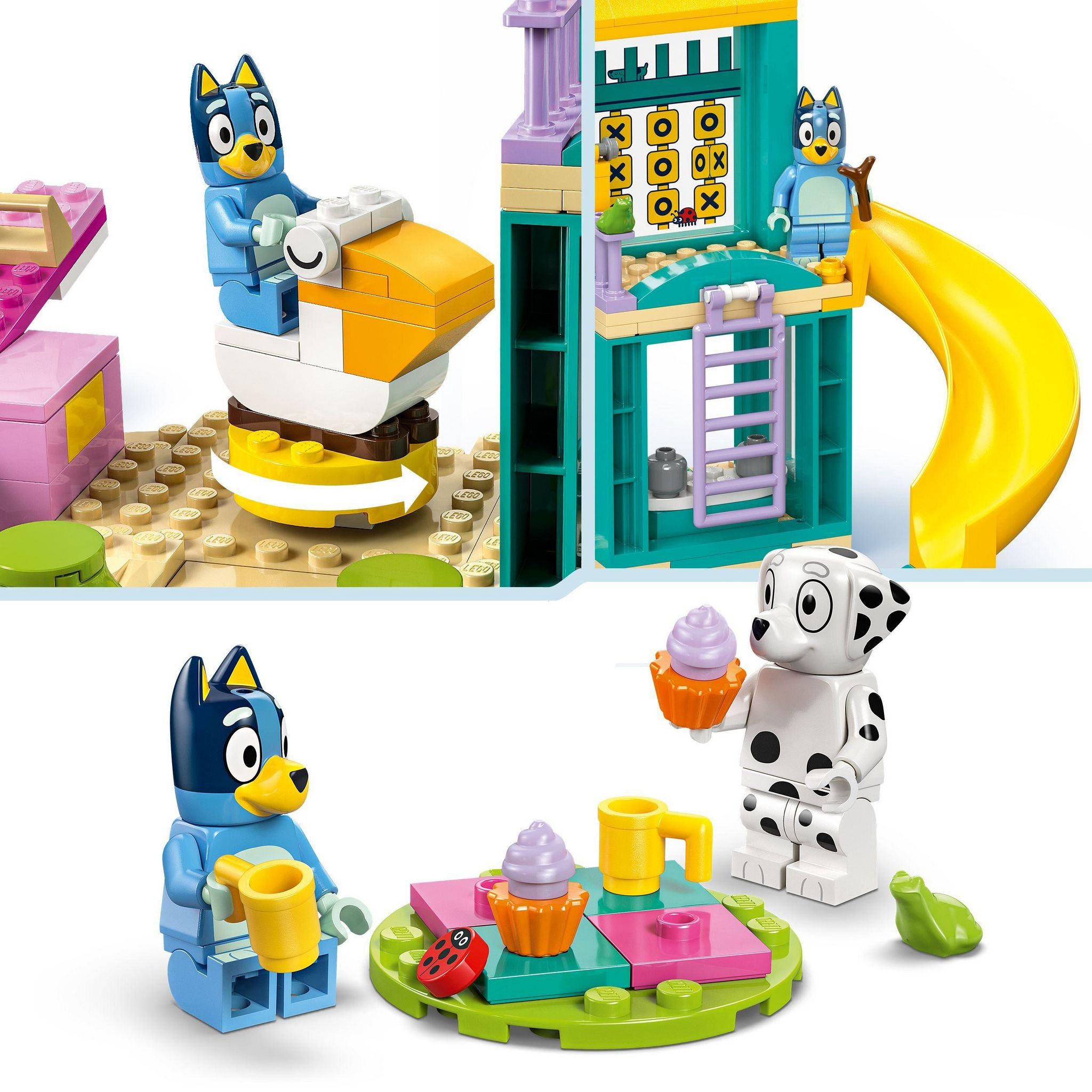 Voir la diapositive 4 : LEGO Bluey 11201 Bluey et Chloé à l’Aire de Jeux - Jeu de Construction dès 4 ans - Animaux