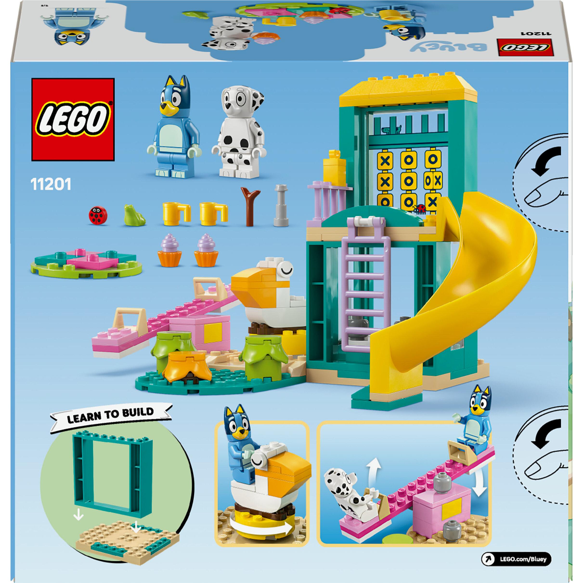 Voir la diapositive 8 : LEGO Bluey 11201 - Bluey et Chloé à l’aire de jeux