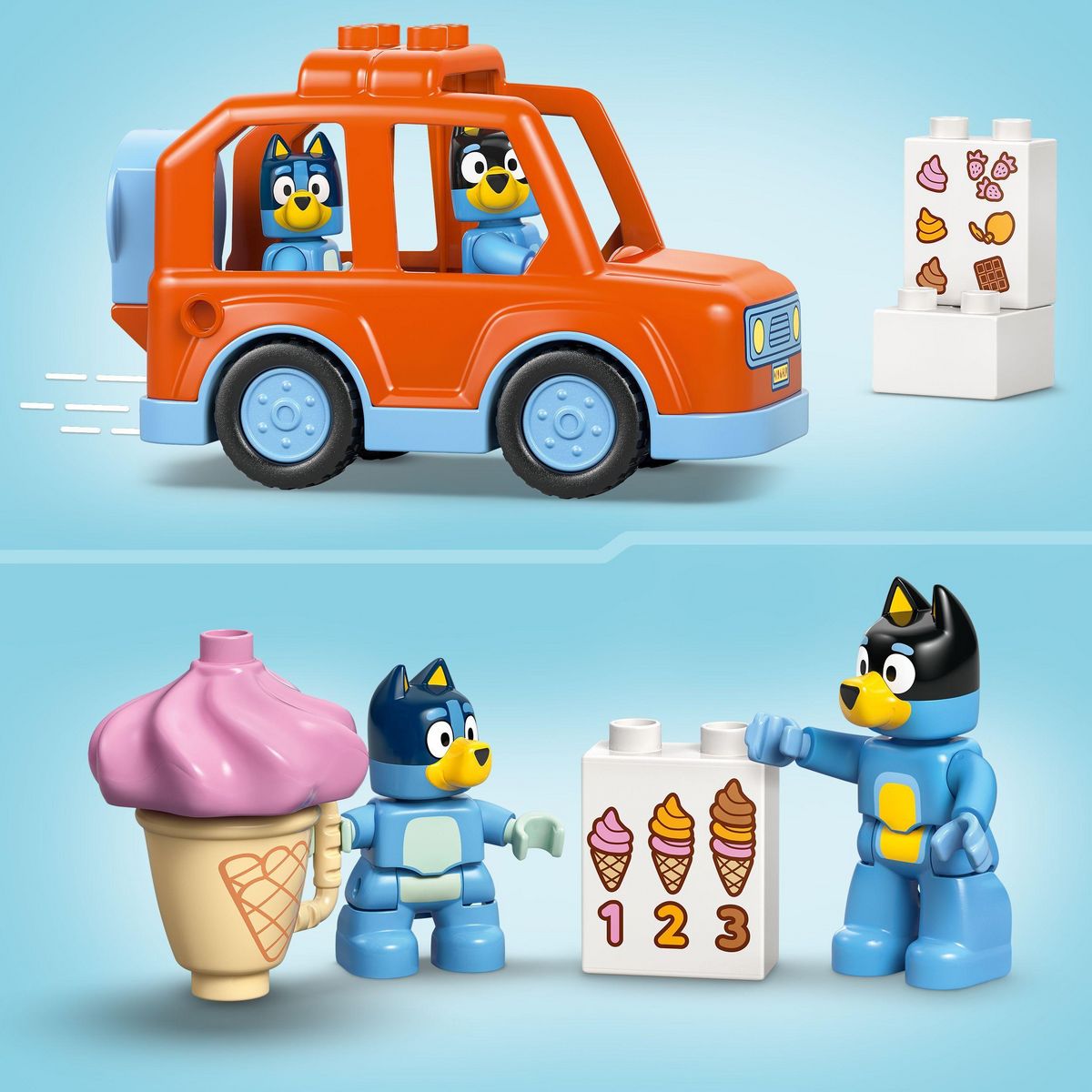 LEGO DUPLO 10458 - Le marchand de glace avec Bluey