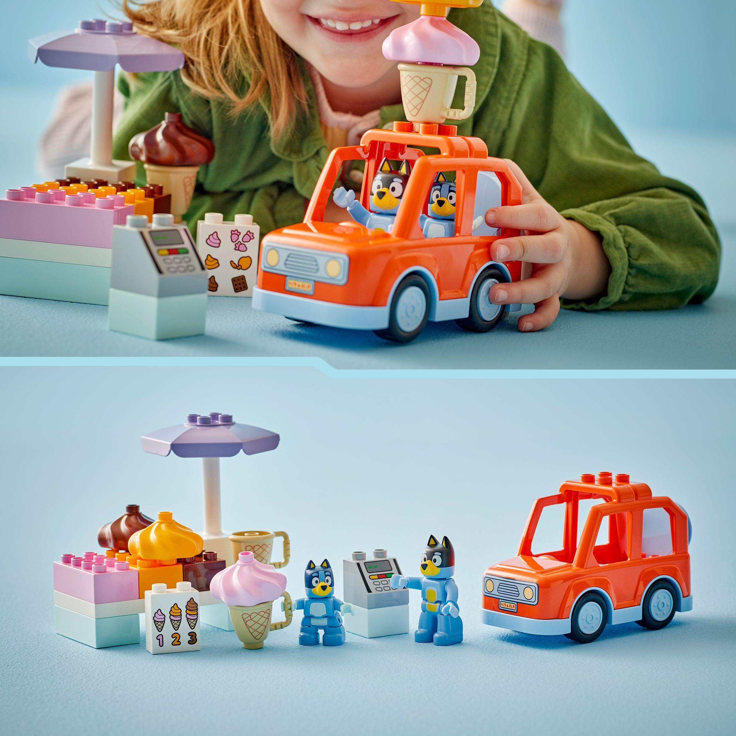 Voir la diapositive 6 : LEGO DUPLO 10458 Visite chez le Marchand de Glace avec Bluey - Jeu de Construction 2 ans