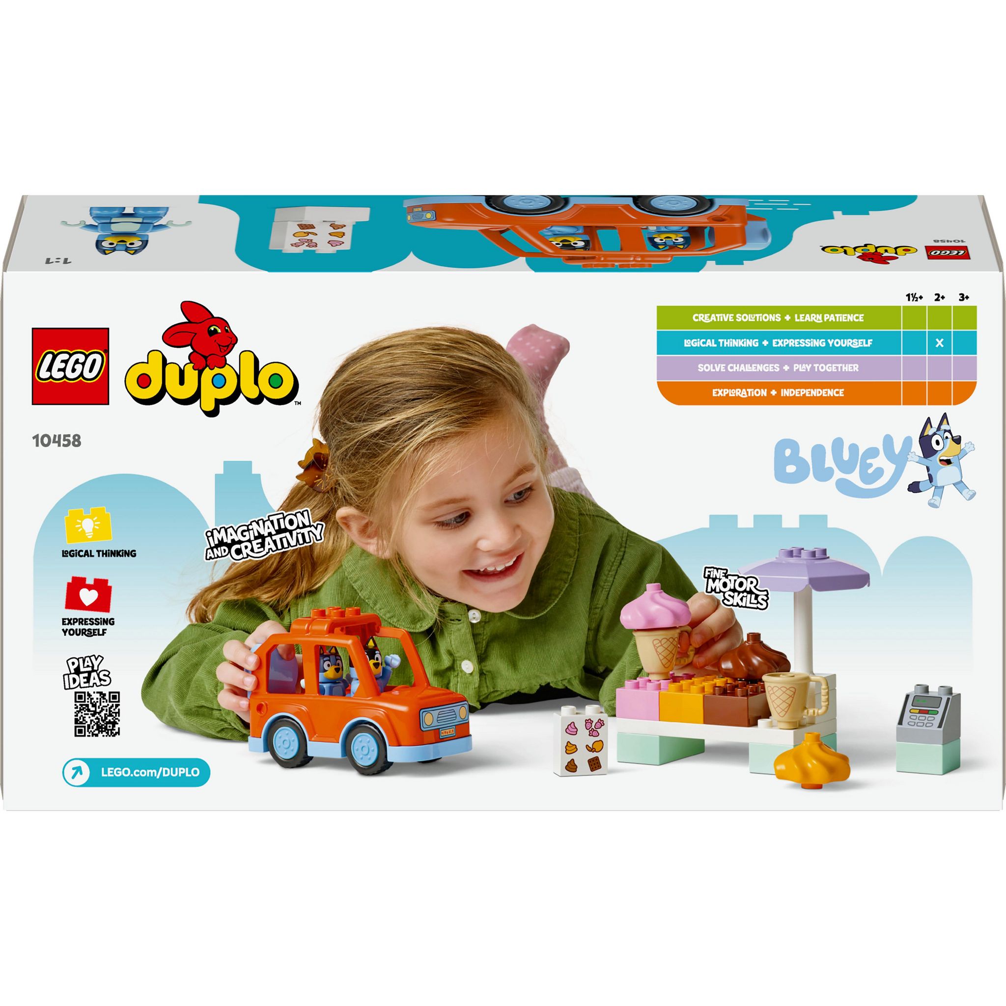 Voir la diapositive 8 : LEGO DUPLO 10458 Visite chez le Marchand de Glace avec Bluey - Jeu de Construction 2 ans