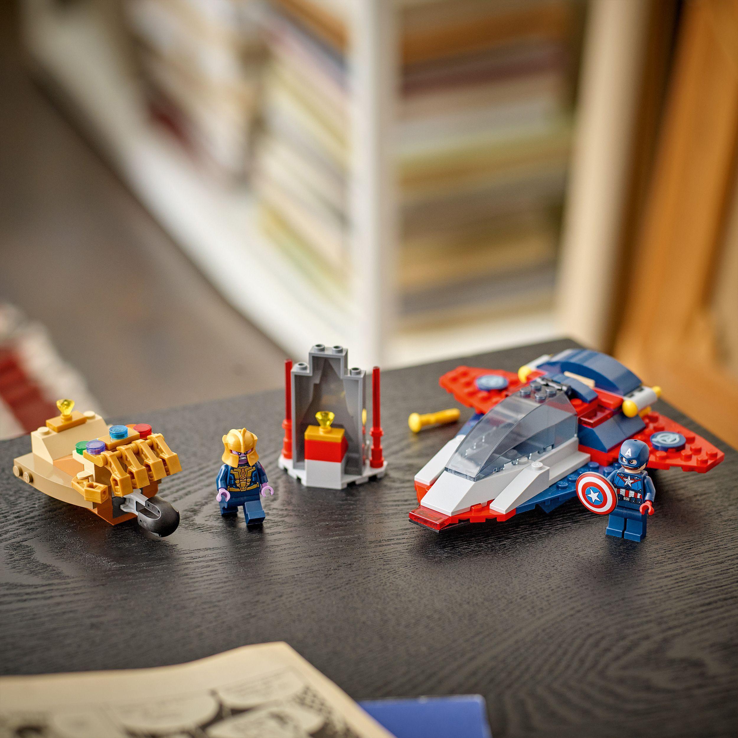 Voir la diapositive 6 : LEGO Marvel 76319 Captain America contre Thanos - Jouet Avion pour Enfants dès 4 ans