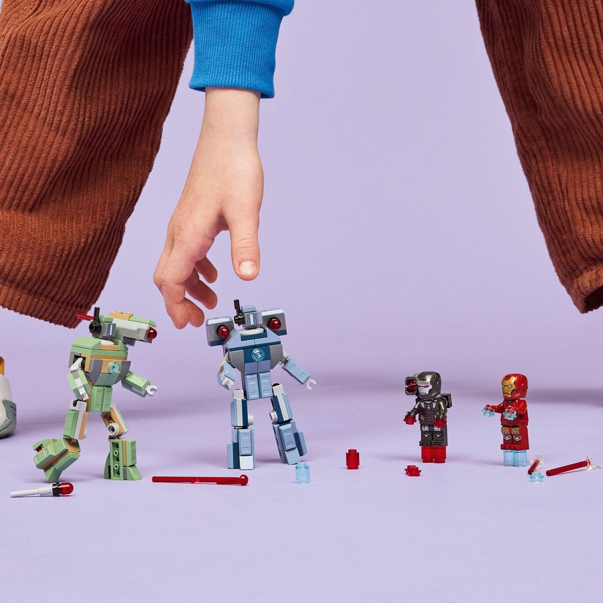 LEGO Marvel 76320 - Iron Man et War Machine contre les drones de Hammer