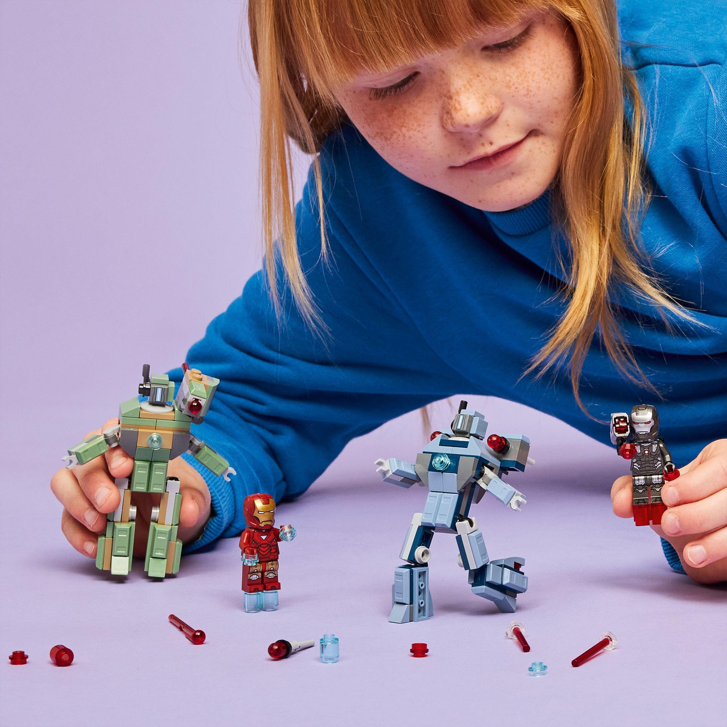 Voir la diapositive 7 : LEGO Marvel 76320 Iron Man et War Machine Contre les Drones de Hammer - Jouet dès 7 ans