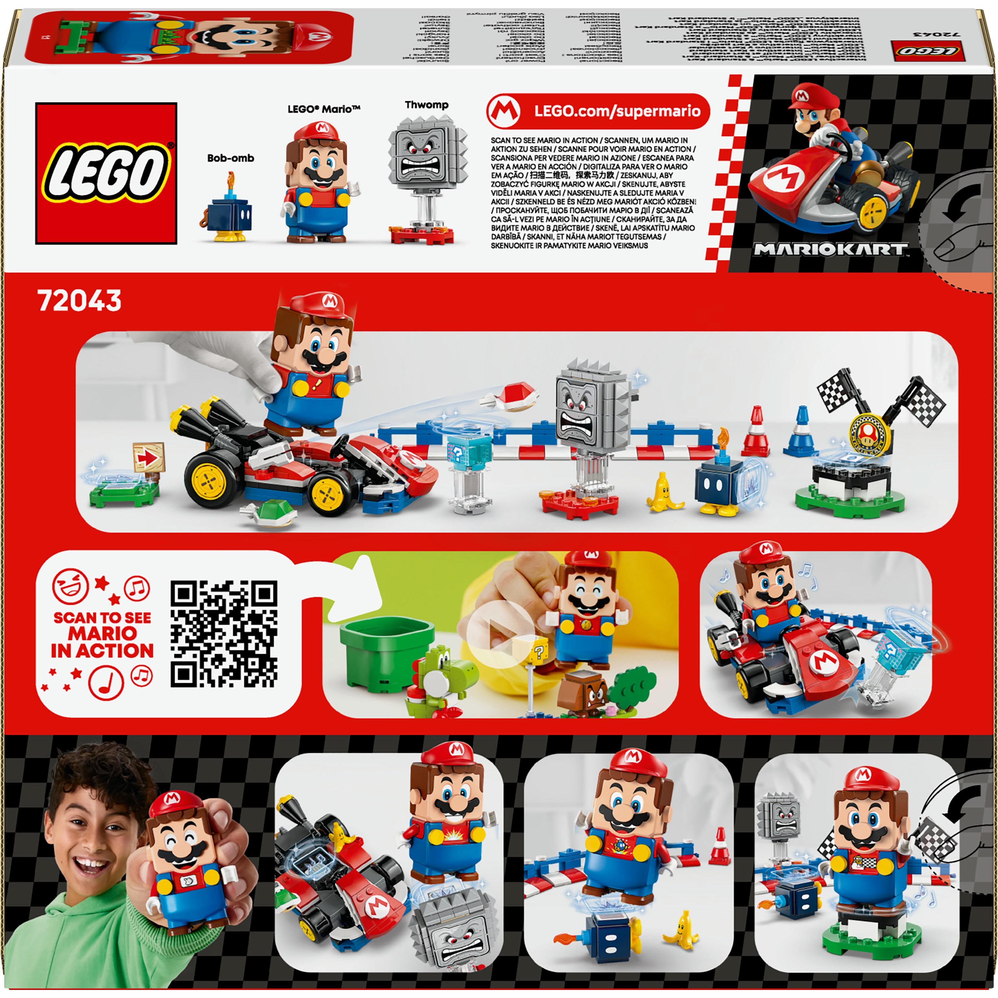 Voir la diapositive 3 : LEGO Mario Kart 72043 Mario Interactif et Kart Standard - Jouet pour Garçon dès 7 ans