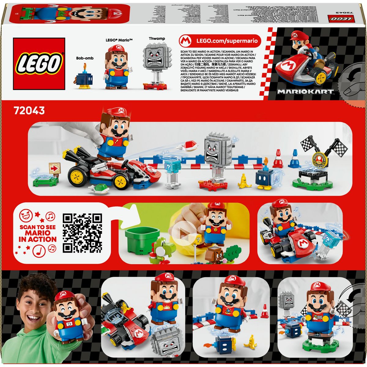 LEGO Super Mario 72043 - Mario interactif et Kart standard