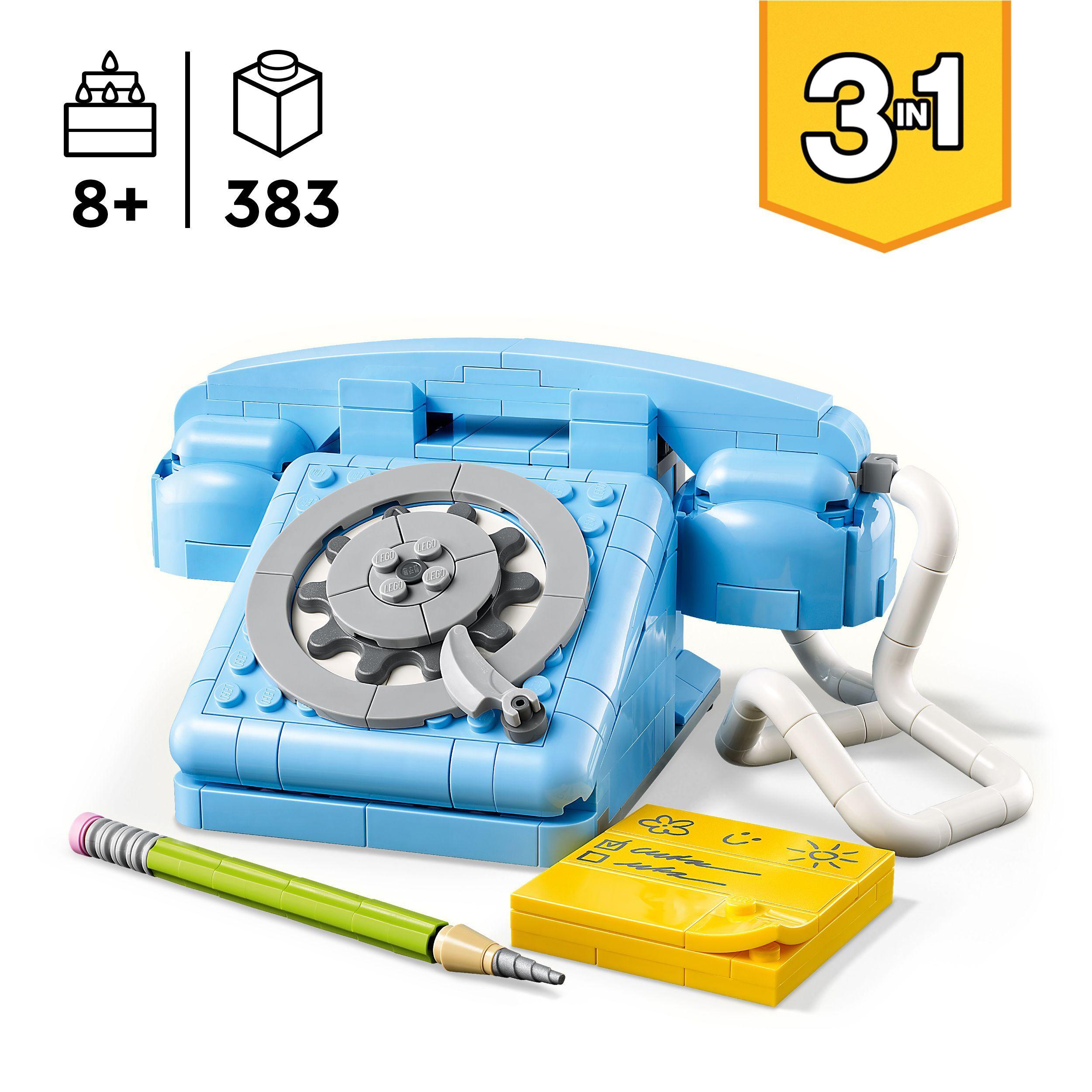 Voir la diapositive 3 : LEGO Creator 3-en-1 31174 Le Téléphone Rétro - Jeu de Construction dès 8 ans
