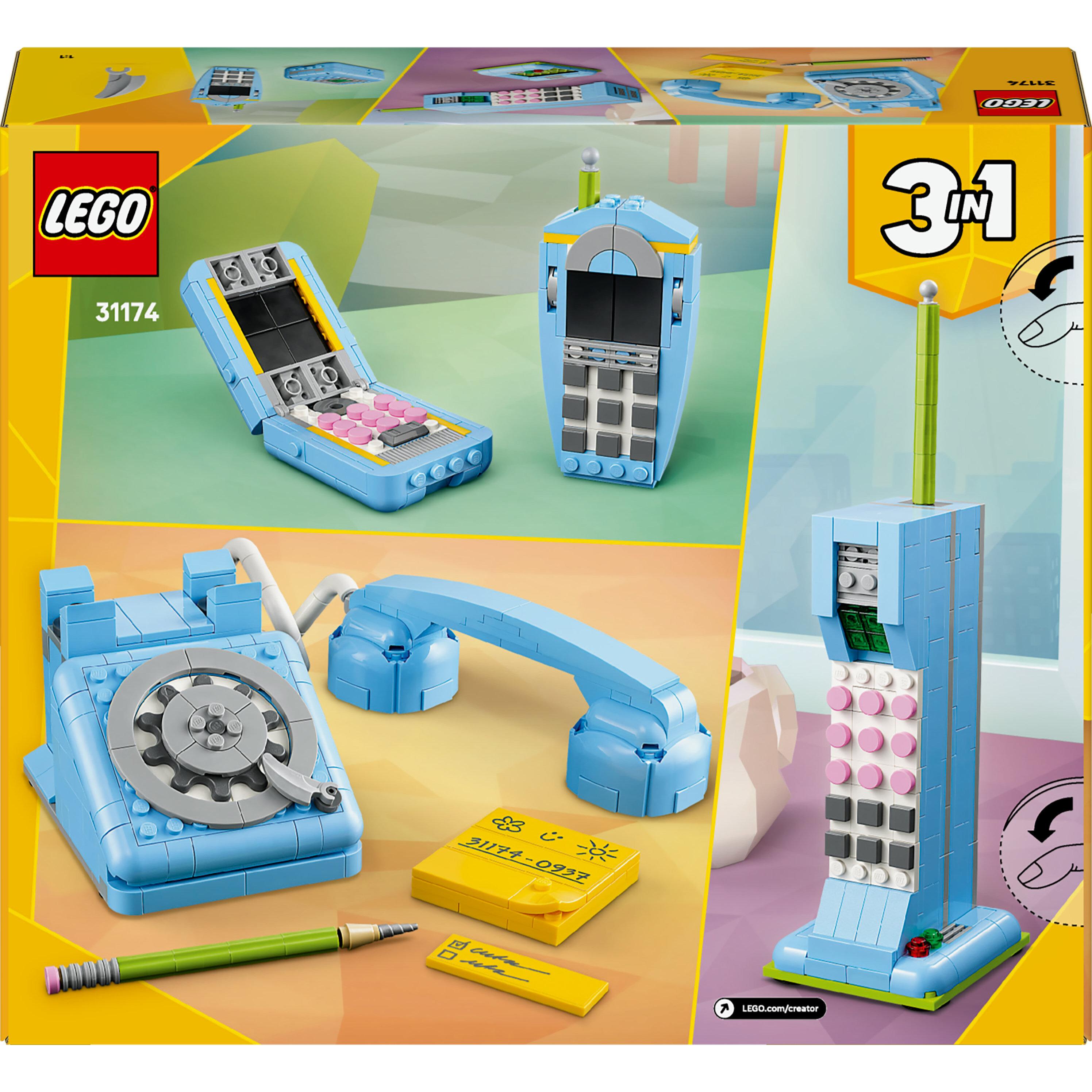 Voir la diapositive 8 : LEGO Creator 3-en-1 31174 Le Téléphone Rétro - Jeu de Construction dès 8 ans