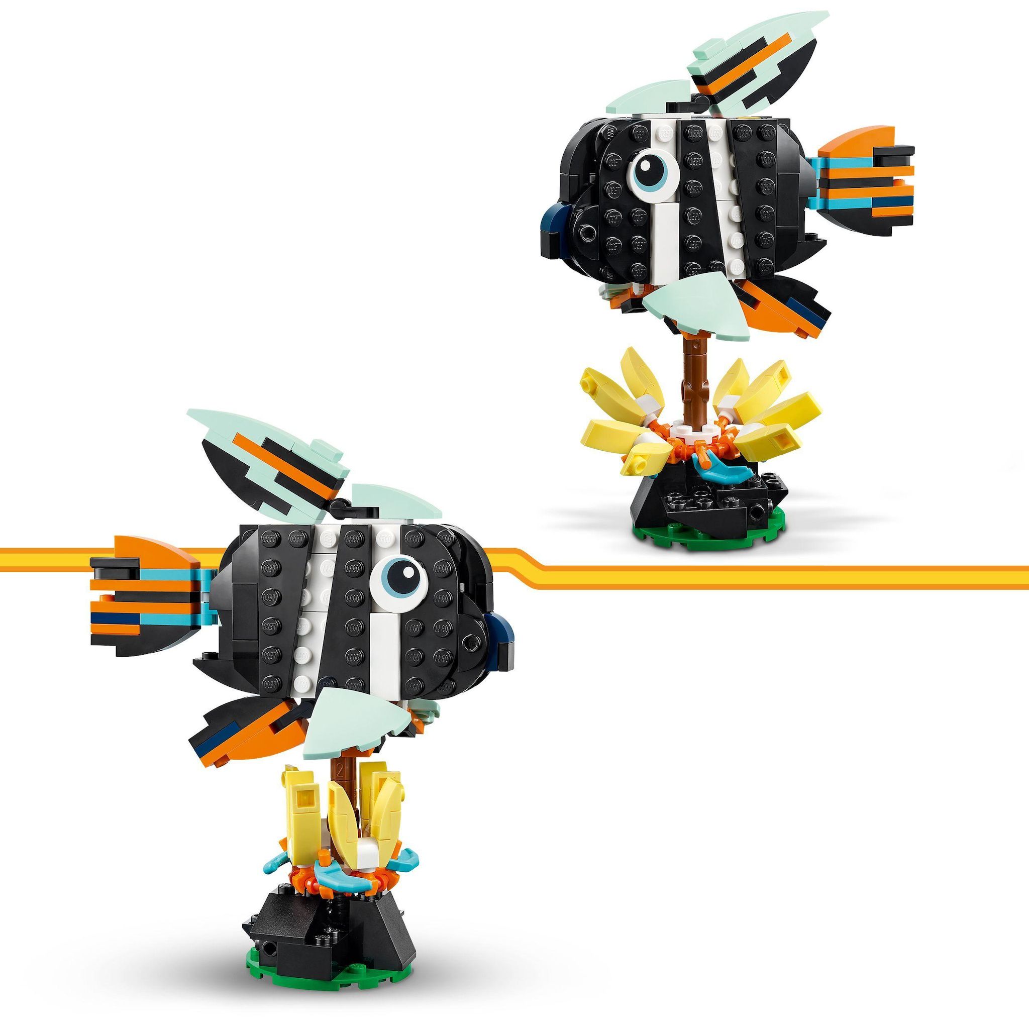 Voir la diapositive 5 : LEGO Creator 31173 - Animaux Sauvages Toucan Tropical