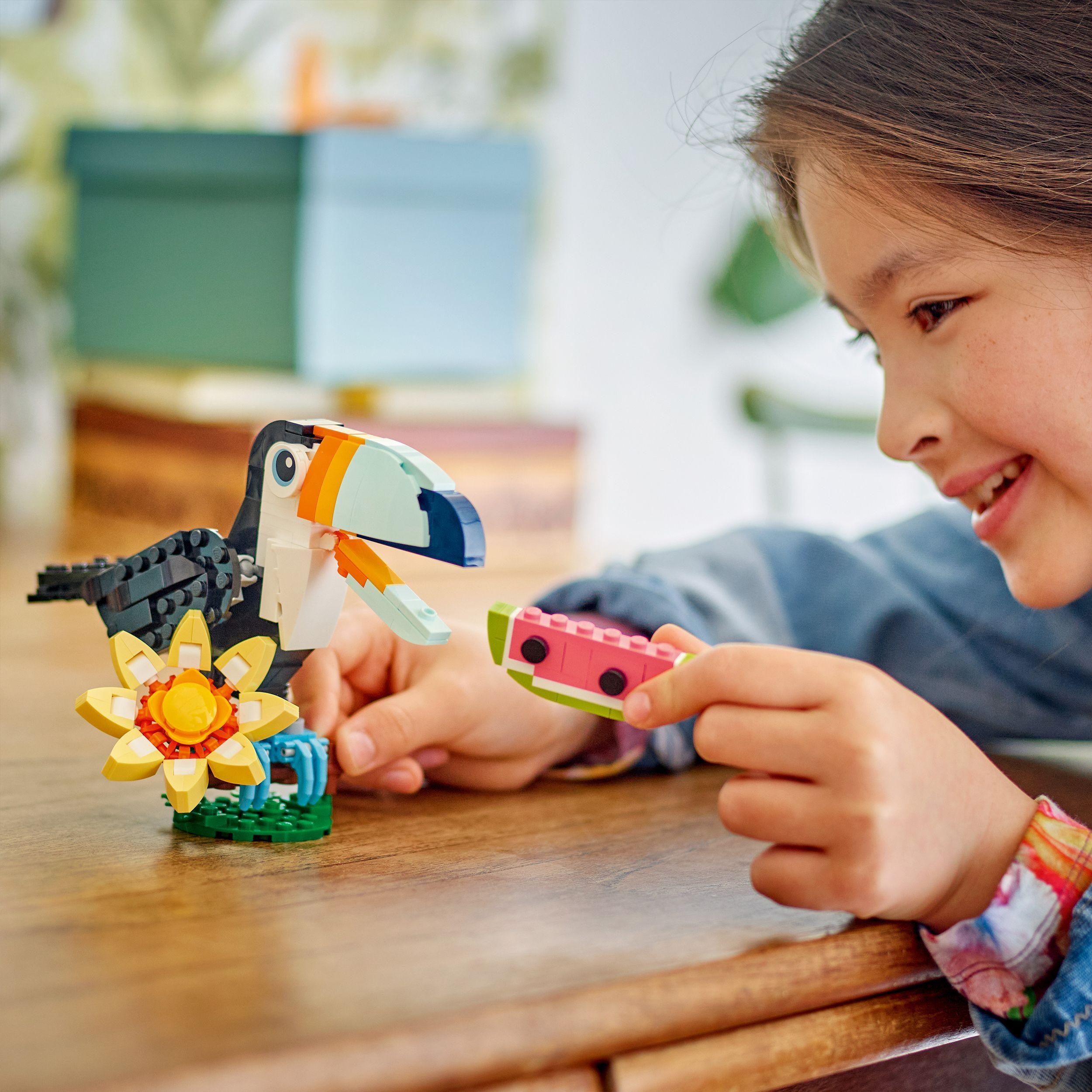 Voir la diapositive 7 : LEGO Creator 3-en-1 31173 Animaux Sauvages : le Toucan Tropical - Jouet dès 7 ans
