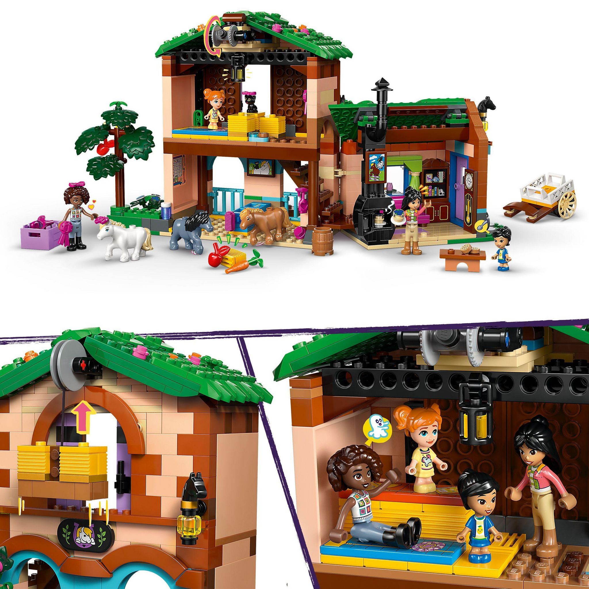 Voir la diapositive 4 : LEGO Friends 42654 - Le Ranch et les ecuries des poneys