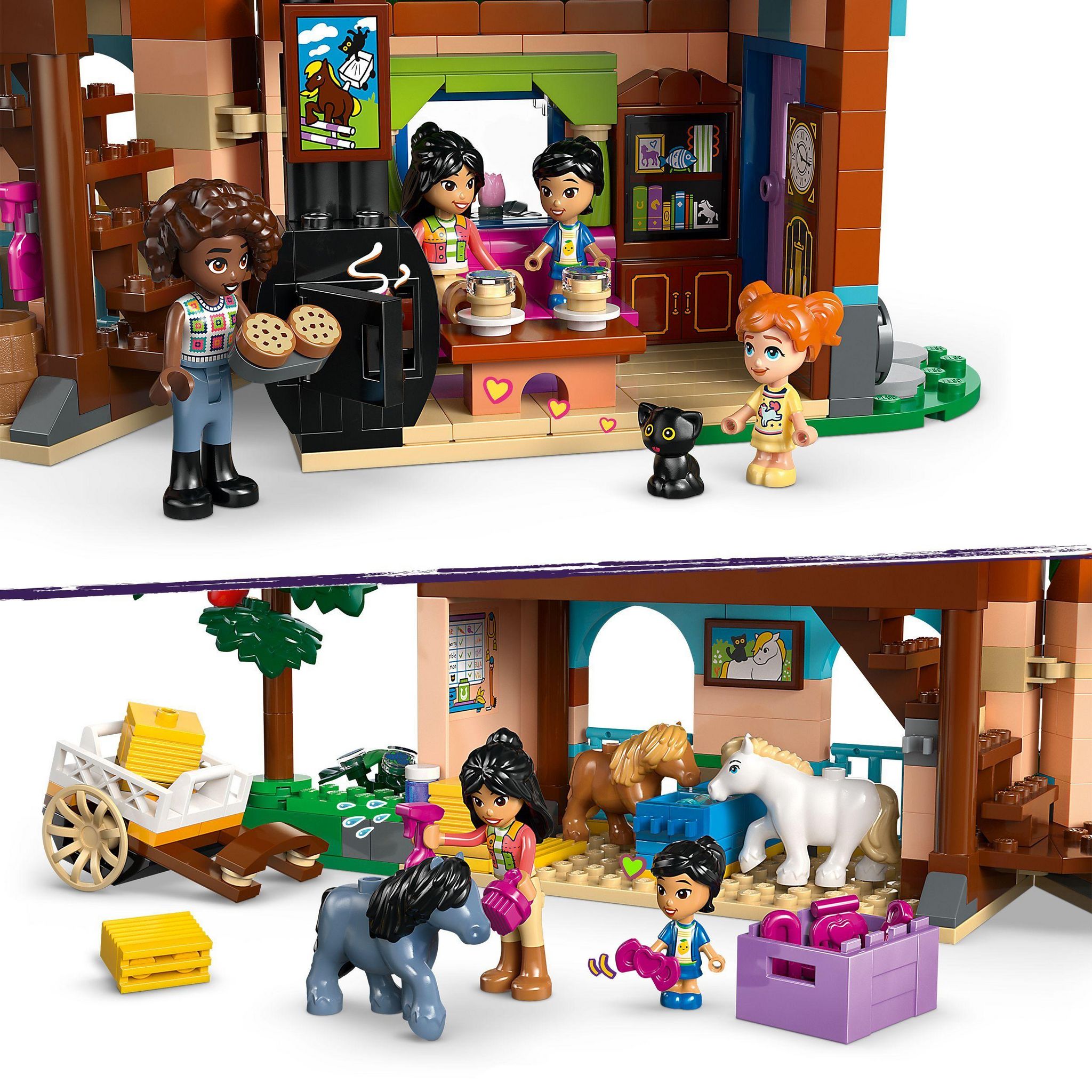 Voir la diapositive 5 : LEGO Friends 42654 - Le Ranch et les ecuries des poneys