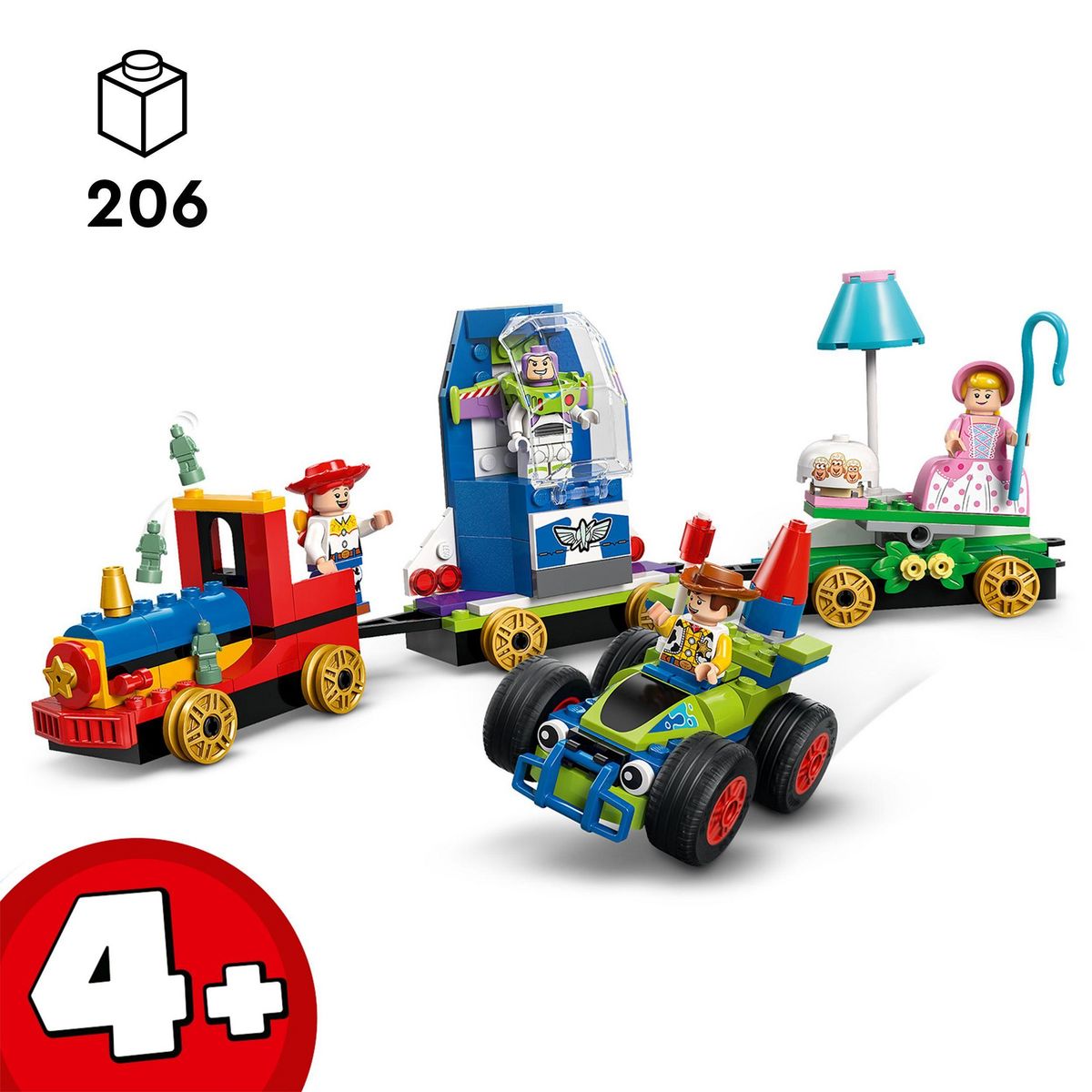 LEGO Disney 43264 - Le Train en fête et voiture RC Toy Story