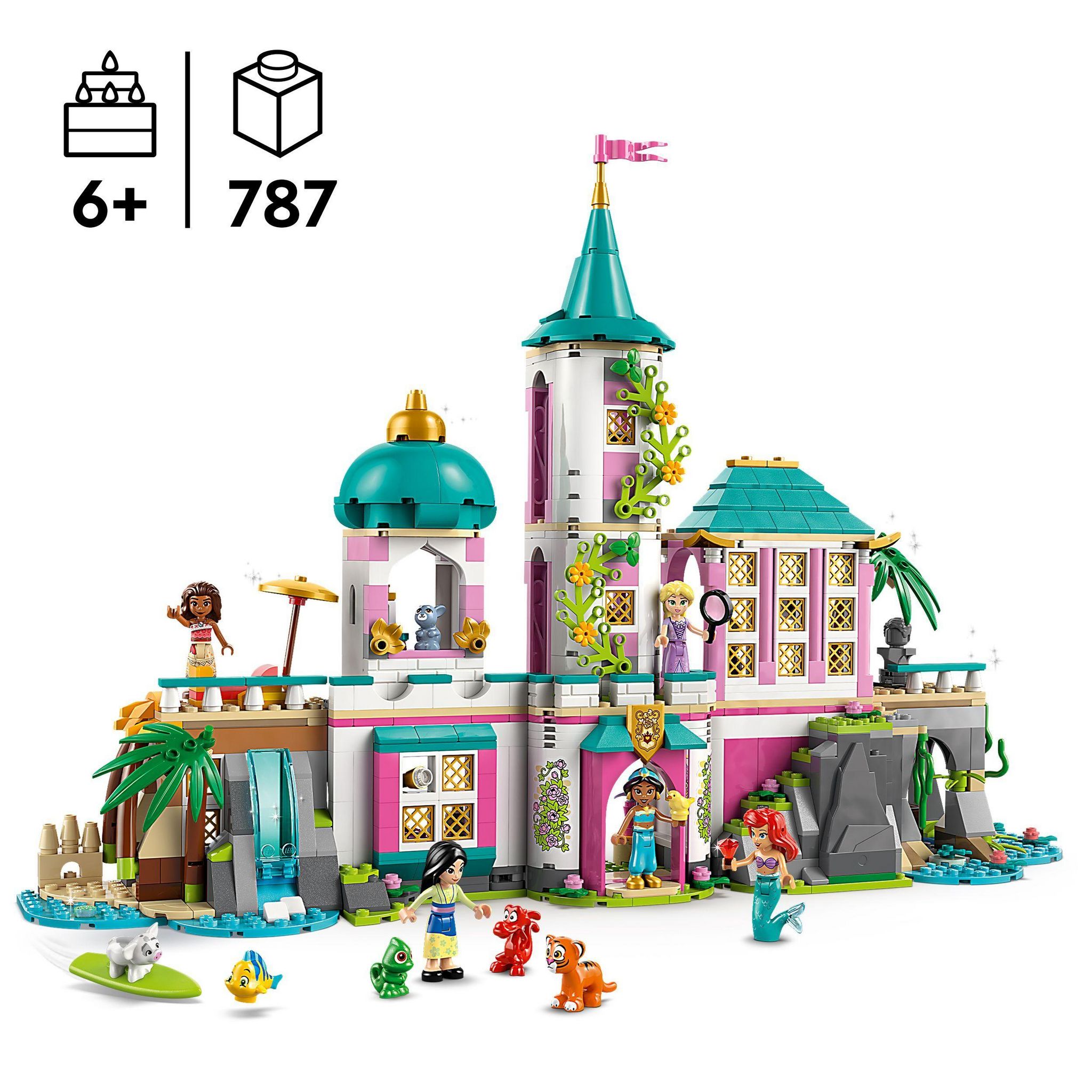 Voir la diapositive 3 : LEGO Disney 43267 - La Chateau des princesses et les Animaux Royaux