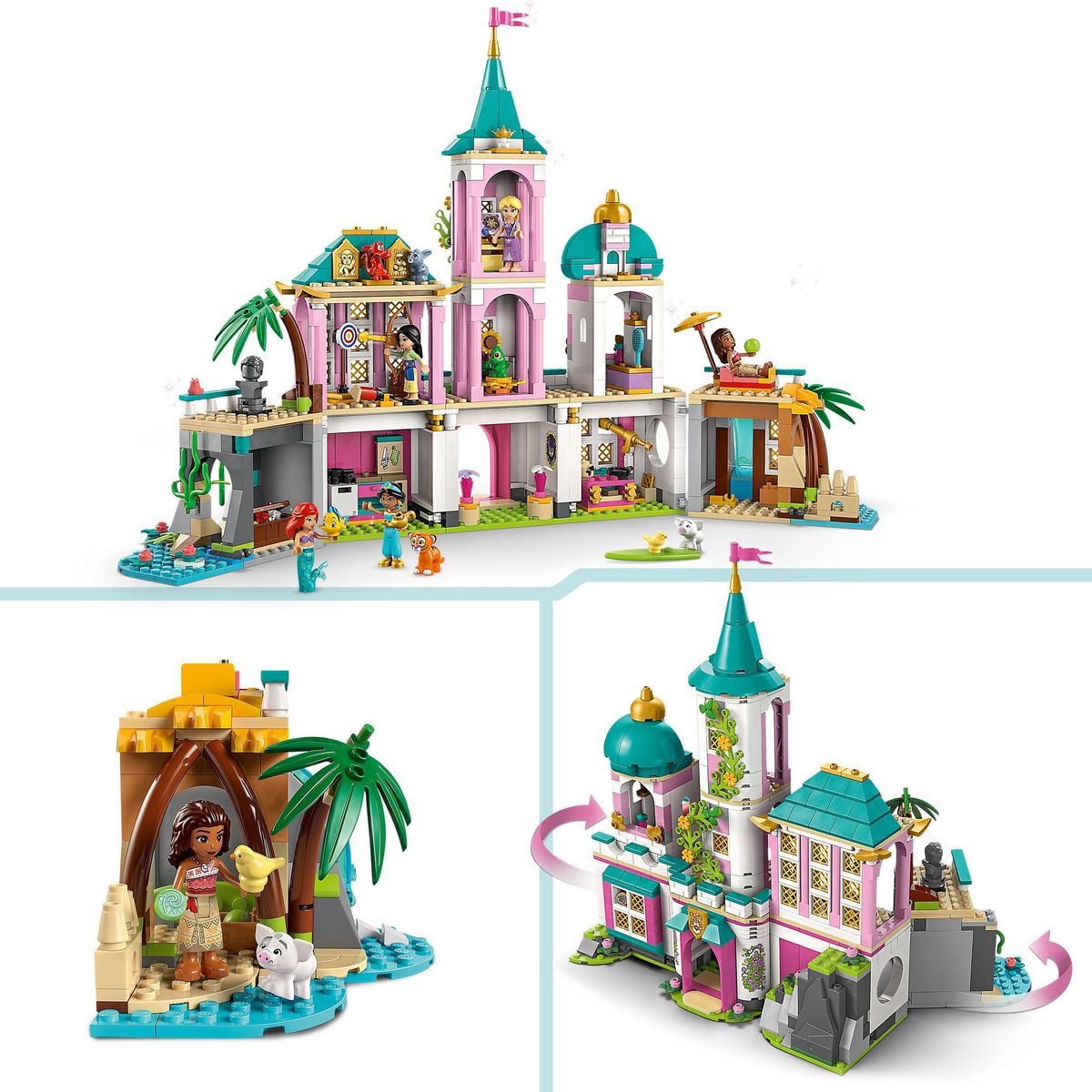 LEGO Disney 43267 - La Chateau des princesses et les Animaux Royaux