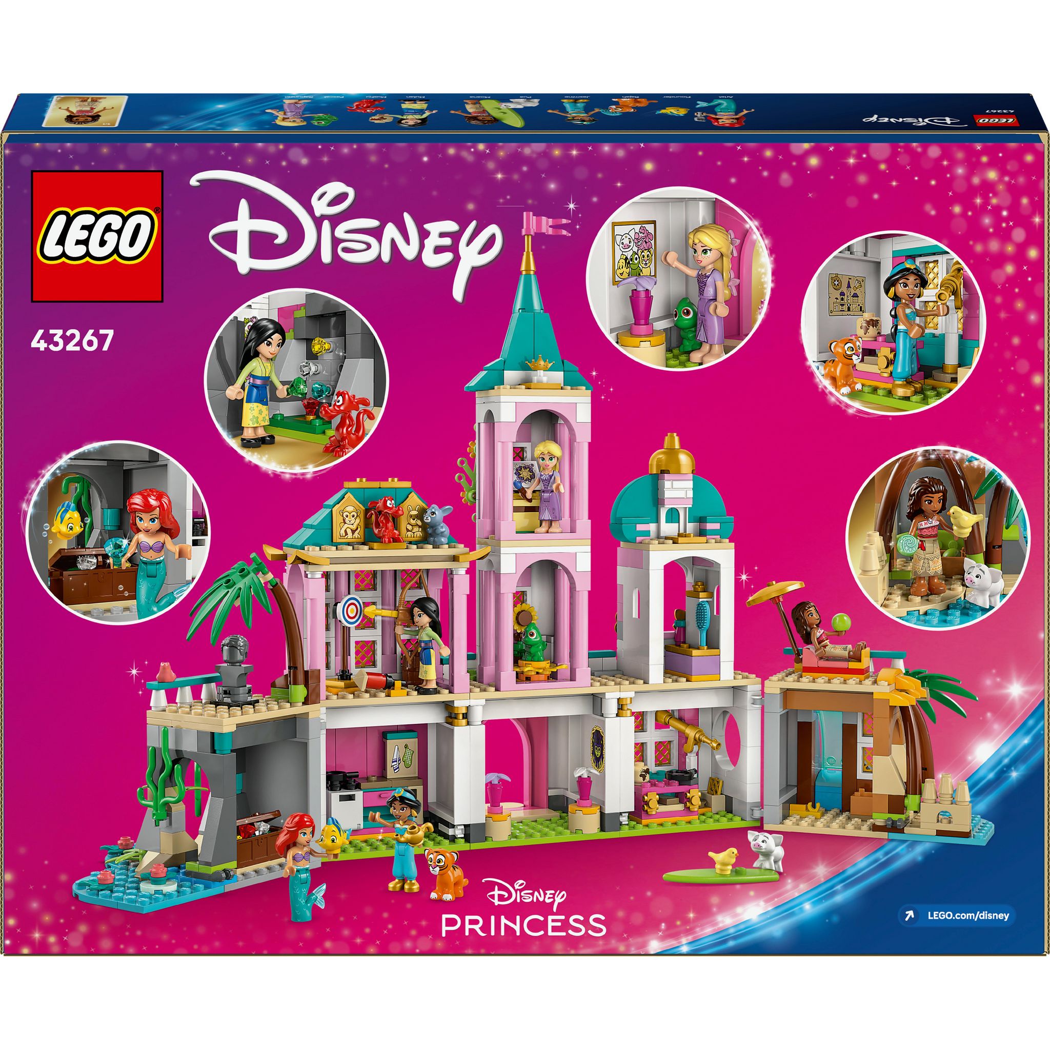 Voir la diapositive 8 : LEGO Disney 43267 - La Chateau des princesses et les Animaux Royaux