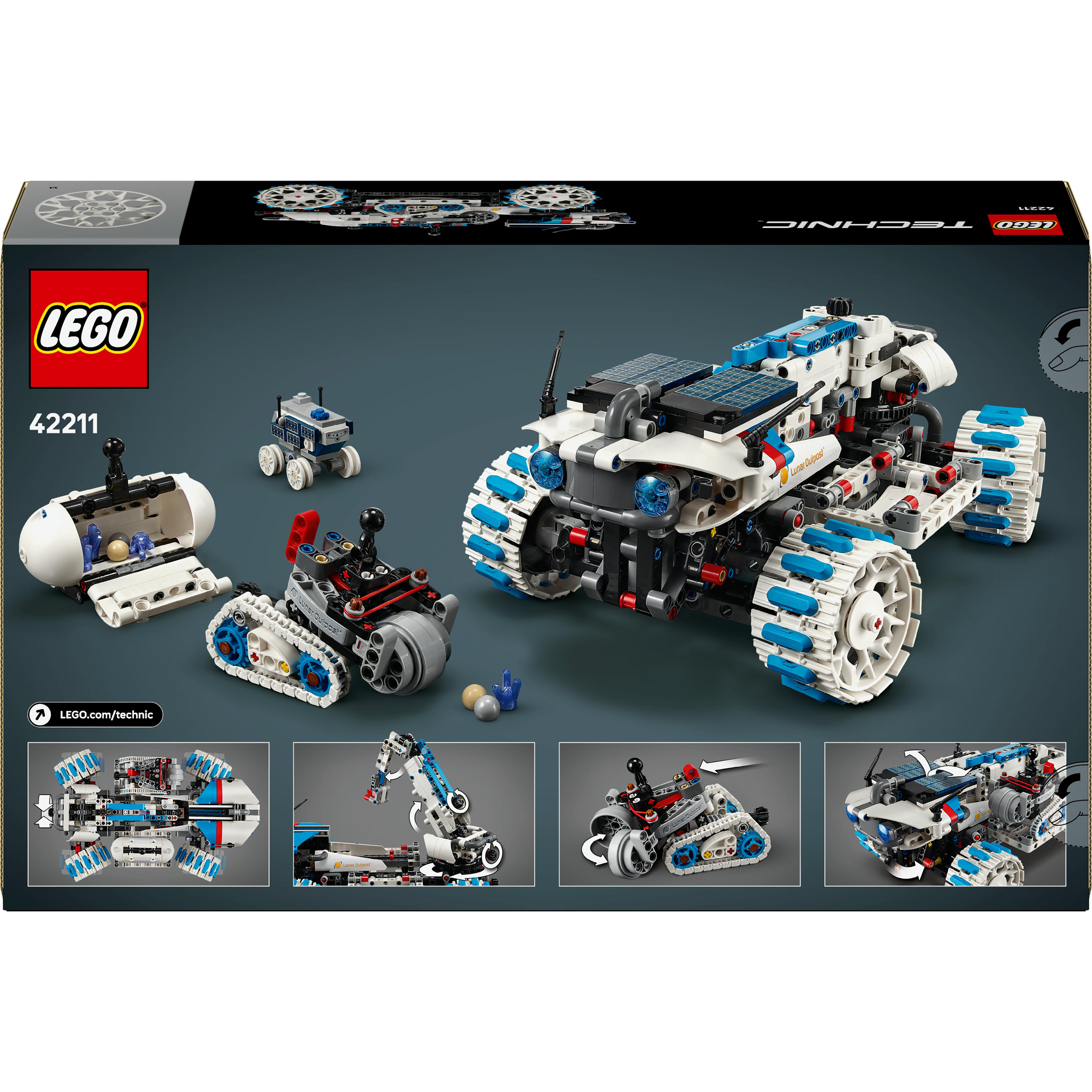 Voir la diapositive 8 : LEGO Technic 42211 Véhicule Lunaire Lunar Outpost - Jeu de Construction pour Garçon 10 ans