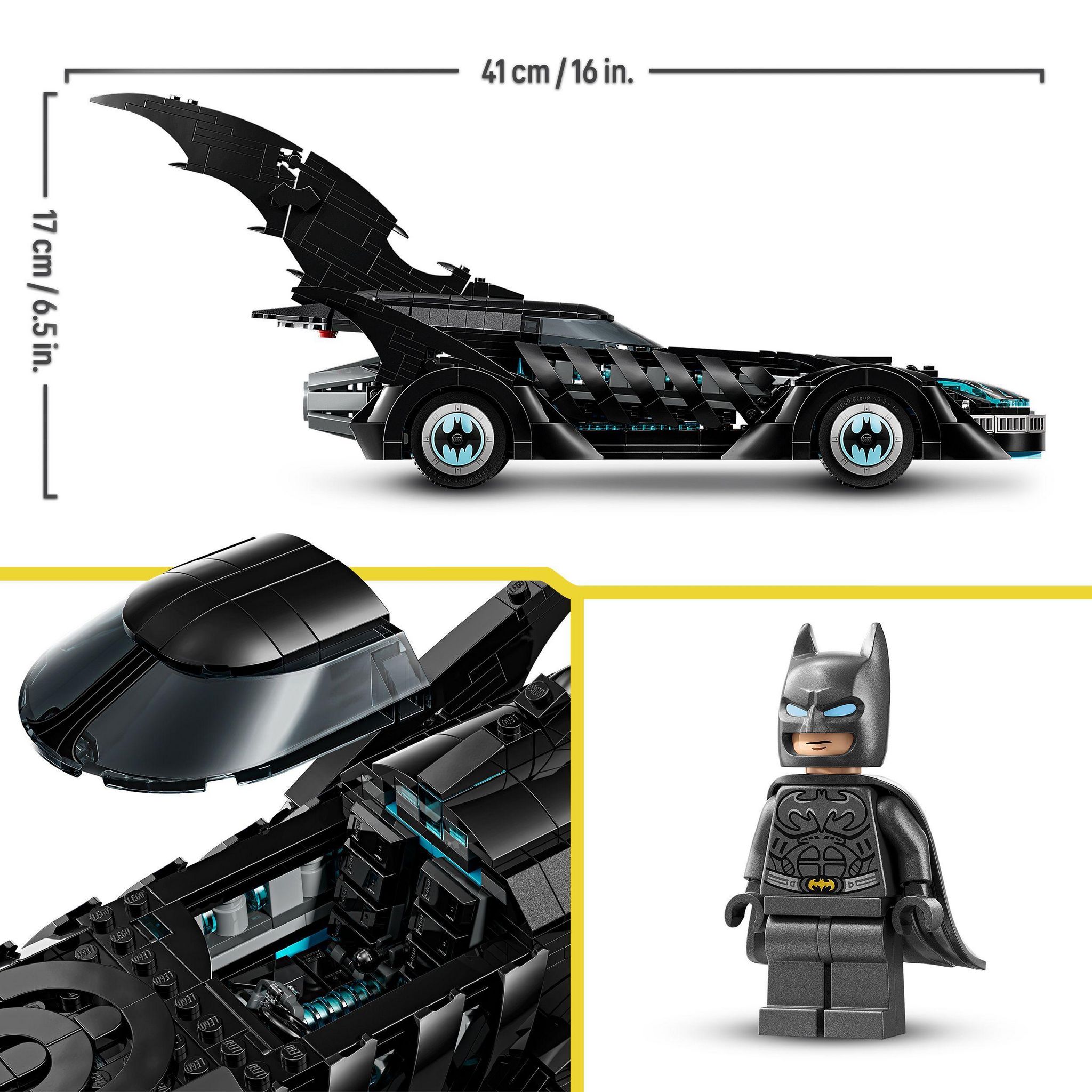 Voir la diapositive 5 : LEGO DC Comics 76304 - Batmobile Batman Forever