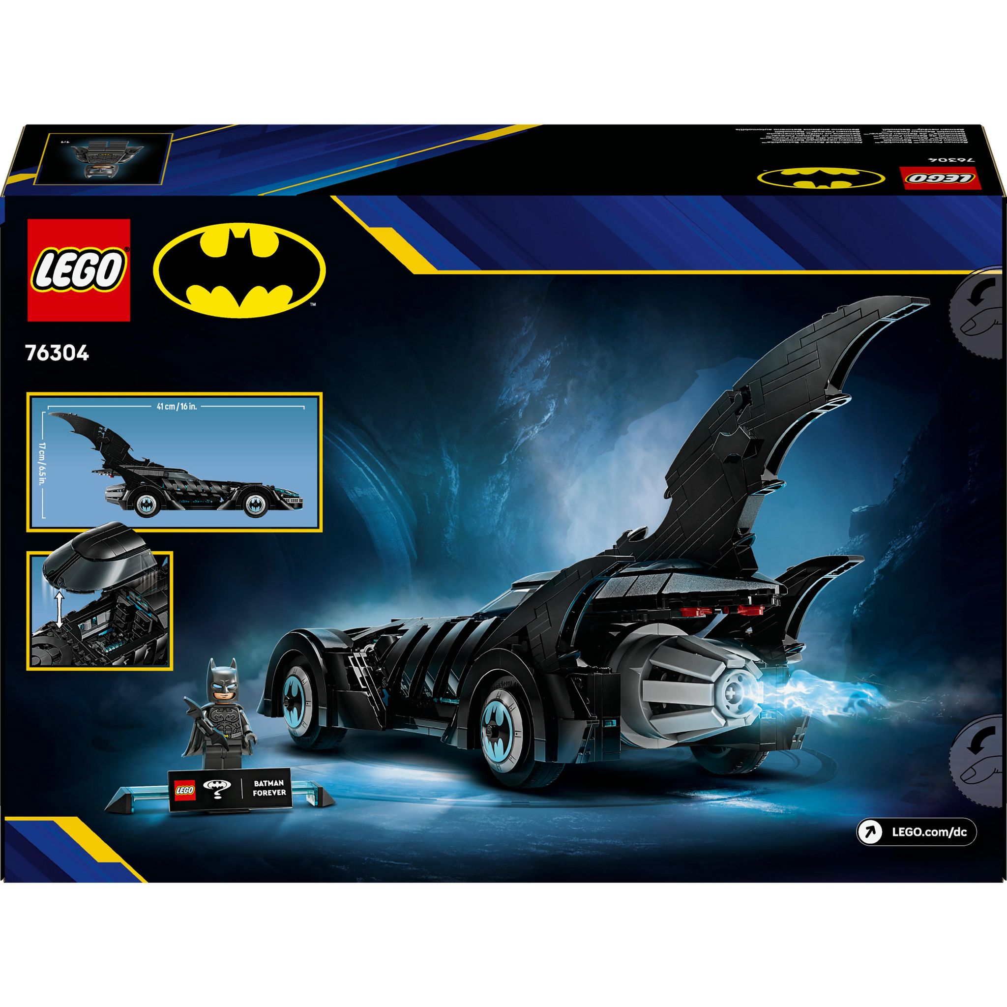 Voir la diapositive 8 : LEGO DC Comics 76304 - Batmobile Batman Forever