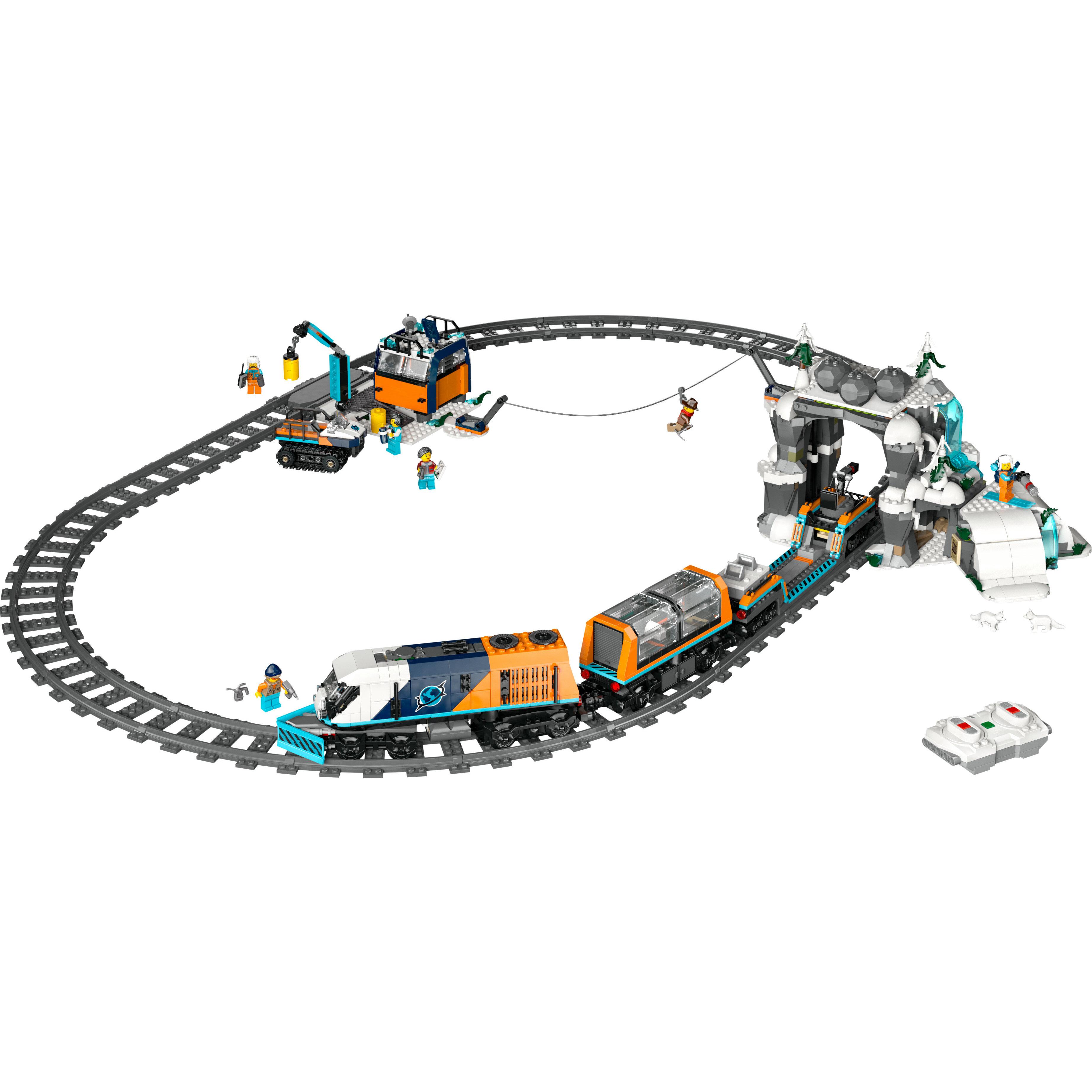 Voir la diapositive 2 : LEGO City 60470 Le Train Express des Explorateurs en Arctique - Jouet dès 7 ans - Cadeau