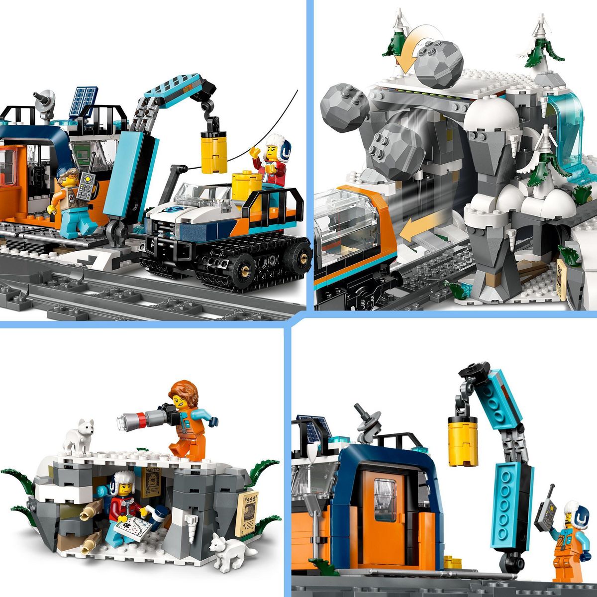 LEGO City 60470 - Le Train Express des Explorateurs en Artctique
