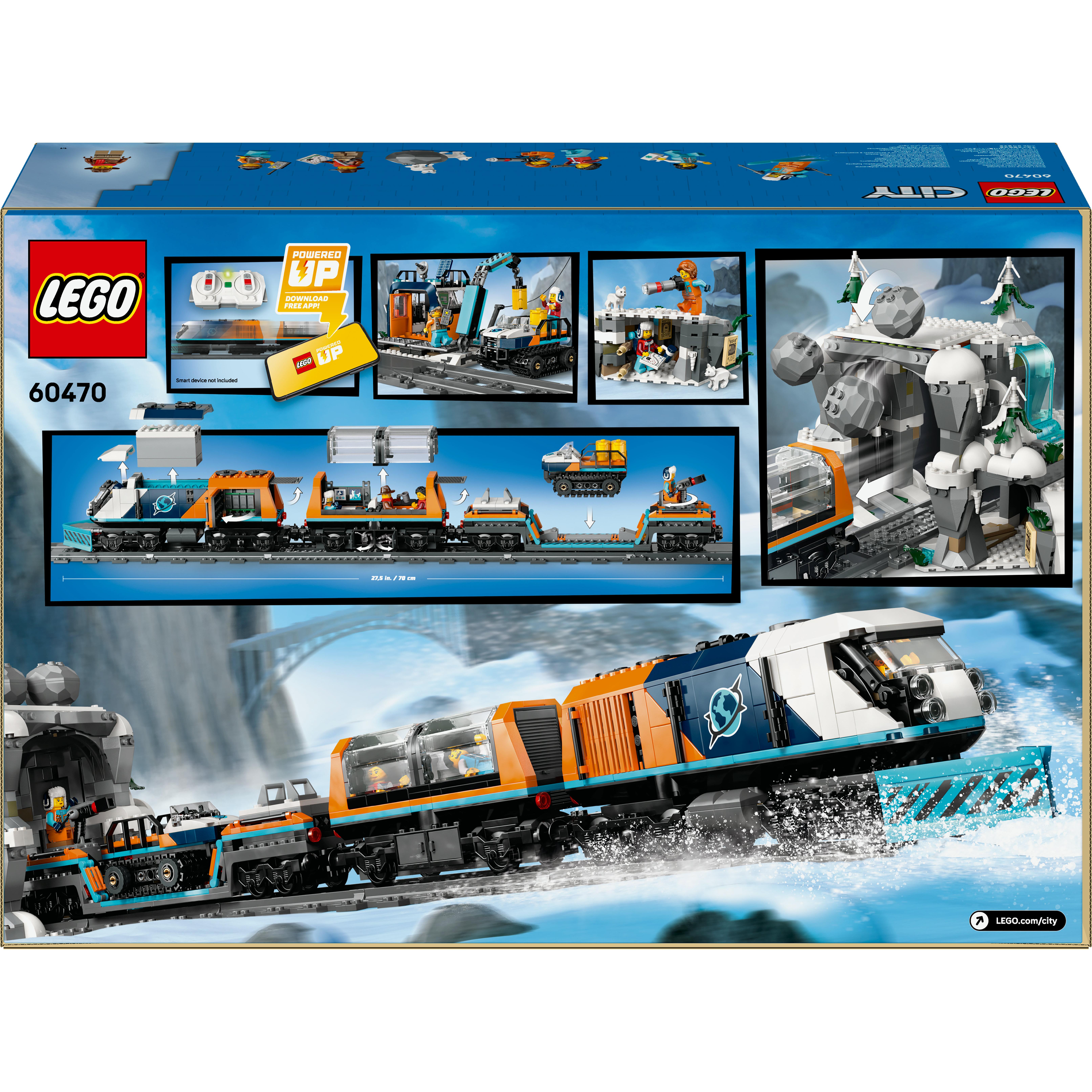Voir la diapositive 8 : LEGO City 60470 Le Train Express des Explorateurs en Arctique - Jouet dès 7 ans - Cadeau