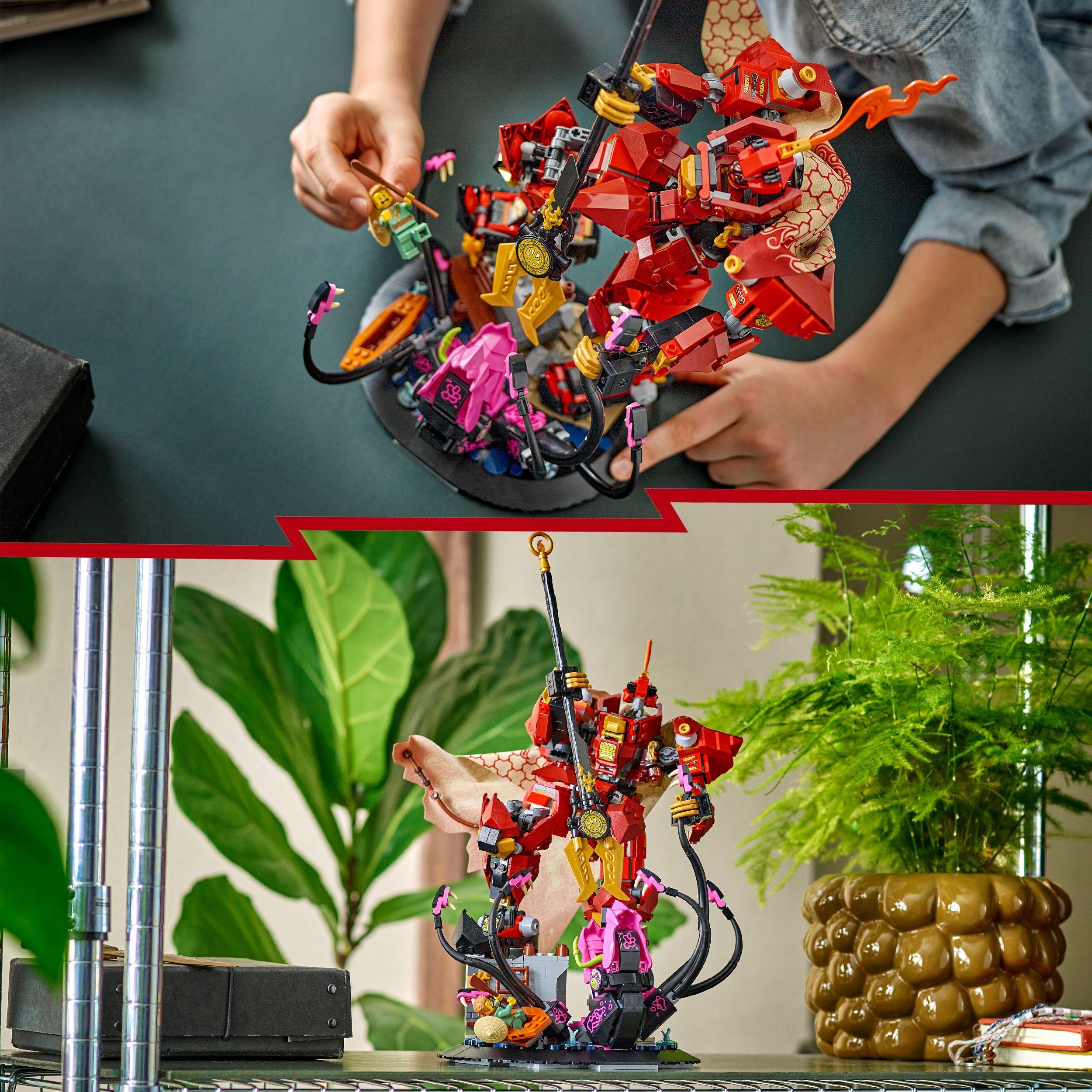 Voir la diapositive 6 : LEGO NINJAGO 71846 Le Robot du Chevalier de Feu - Jeu de Construction dès 14 ans - Cadeau