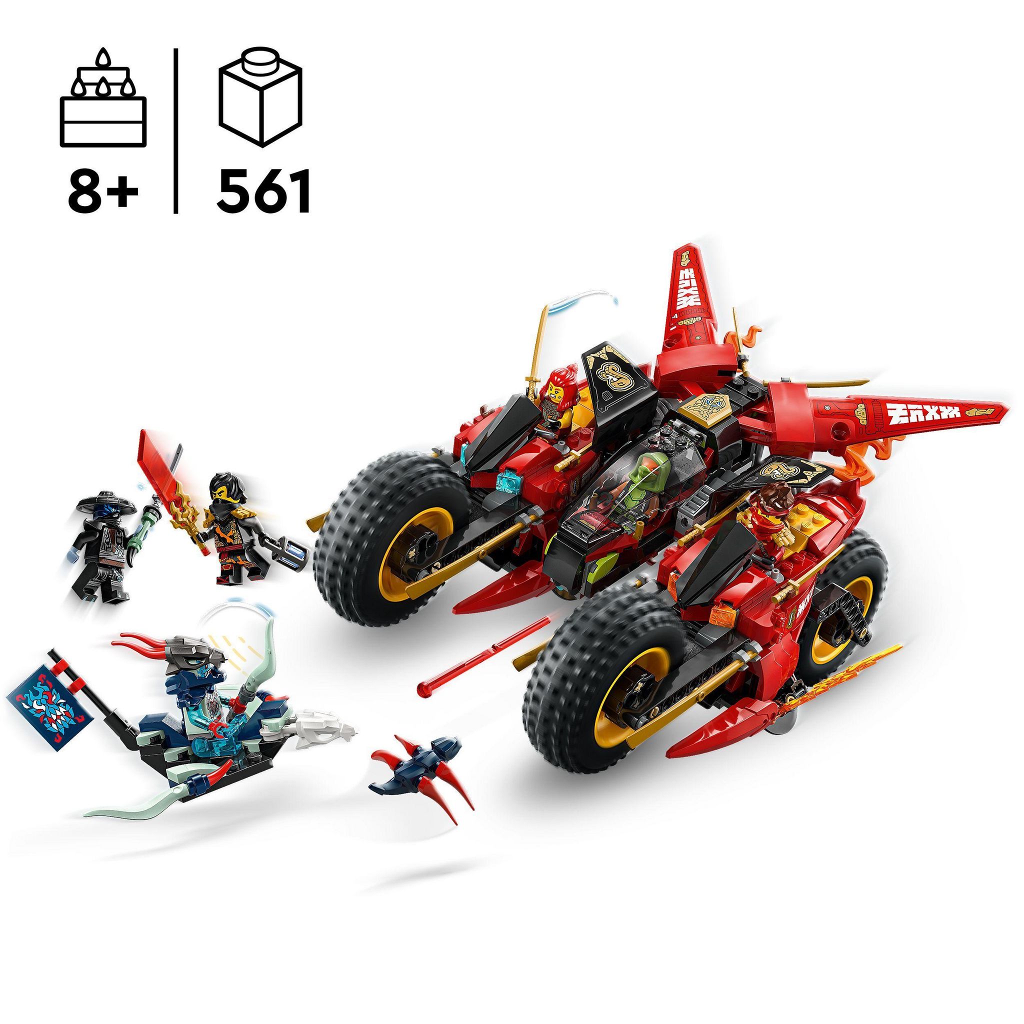 Voir la diapositive 3 : LEGO Ninjago 71844 - Le vehicule de combat de Ninjas